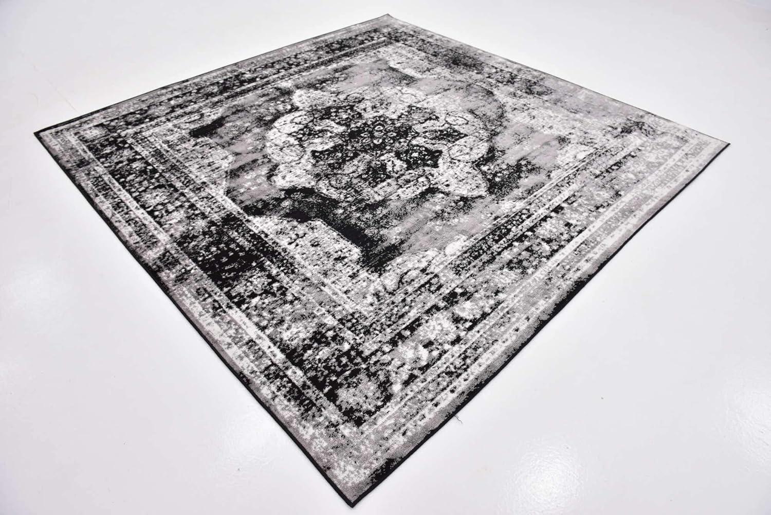 Unique Loom 8' 0 x 8' 0 Sofia Salle Garnier Beige Area Rug