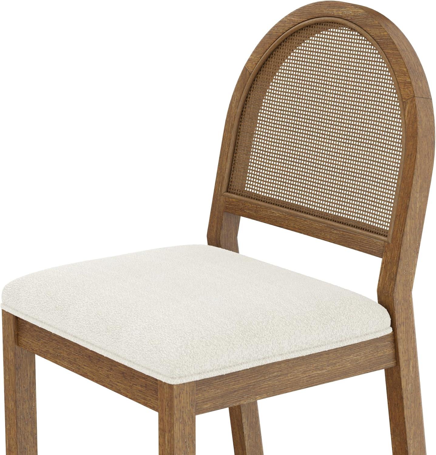 Nathan James Bailey Boucle Dining Chair Light Brown