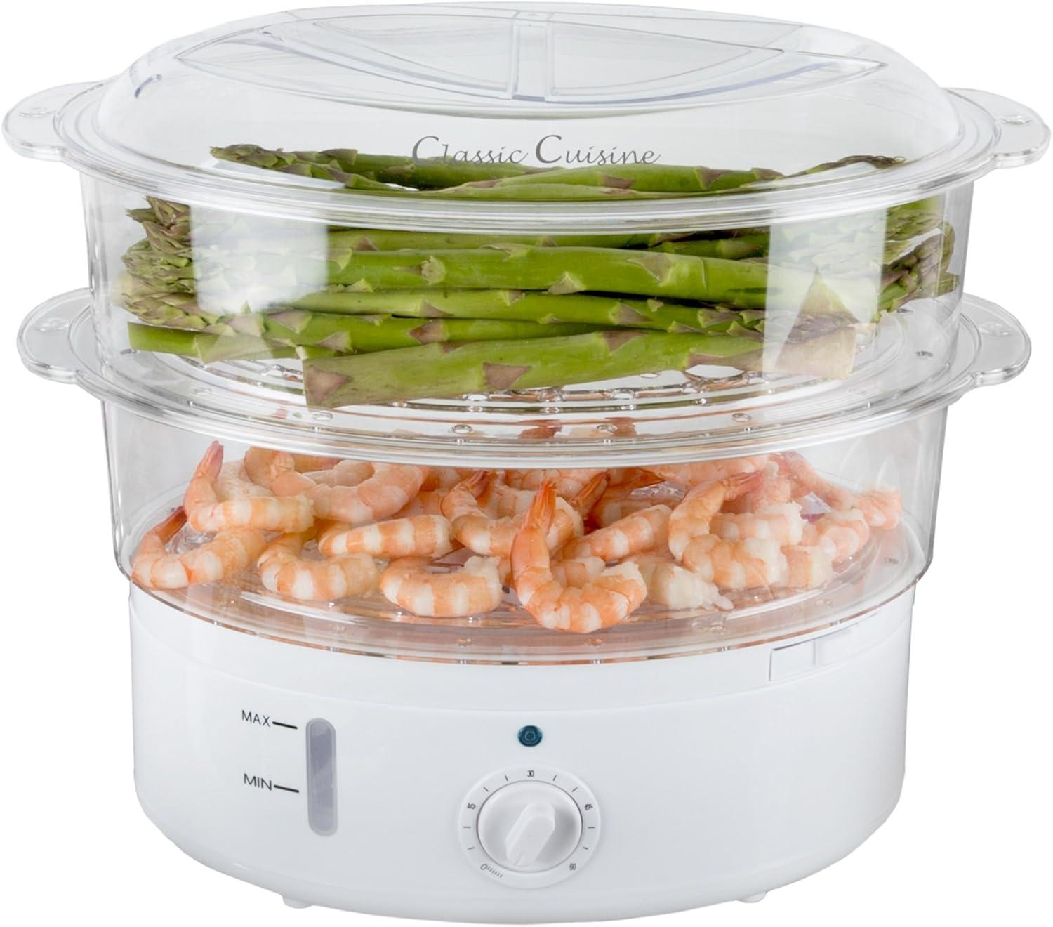 Vegetable Steamer Rice Cooker (White) by Classic Cuisine