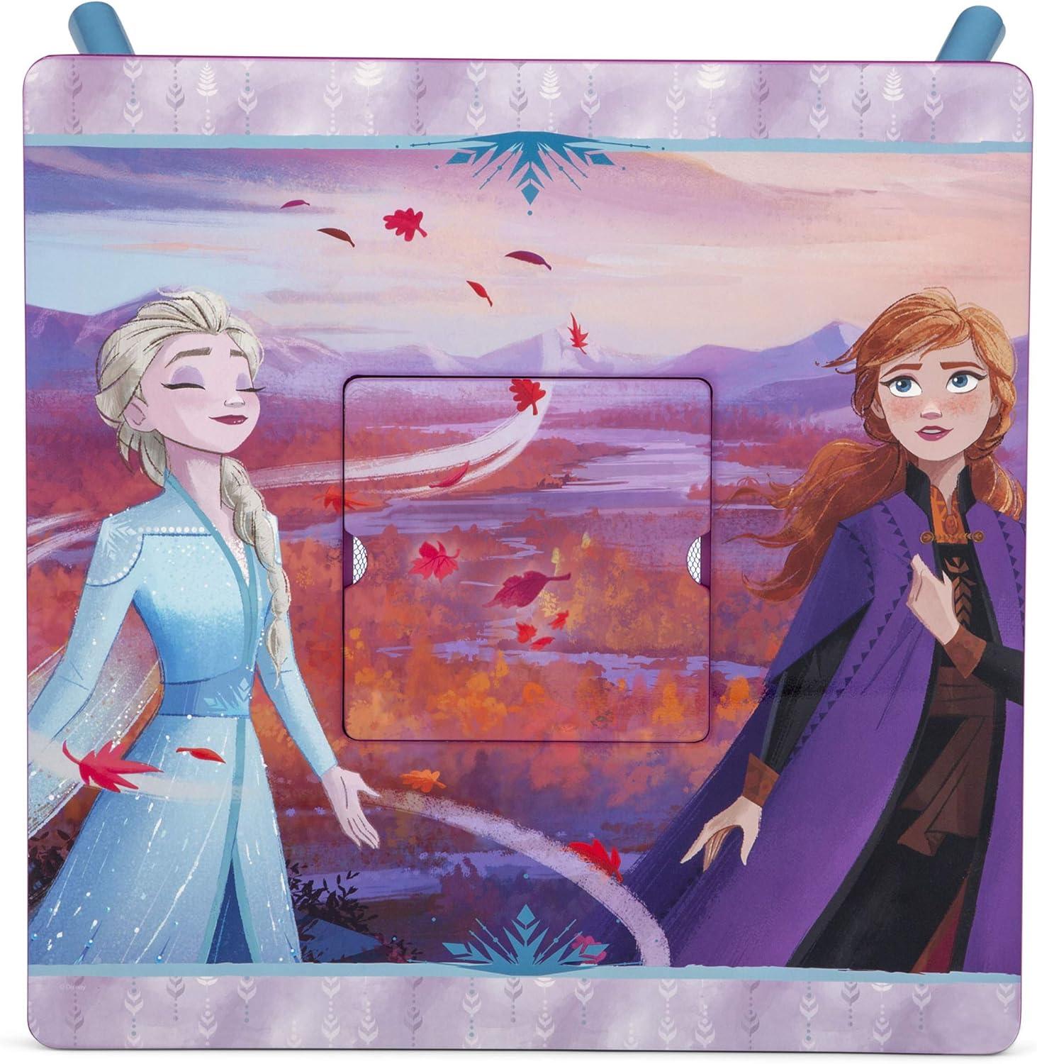 Disney Frozen 2 Kids' Table and Chair Set with Storage - Delta Children: Toddler Table, MDF Frame, Purple, Ages 3+