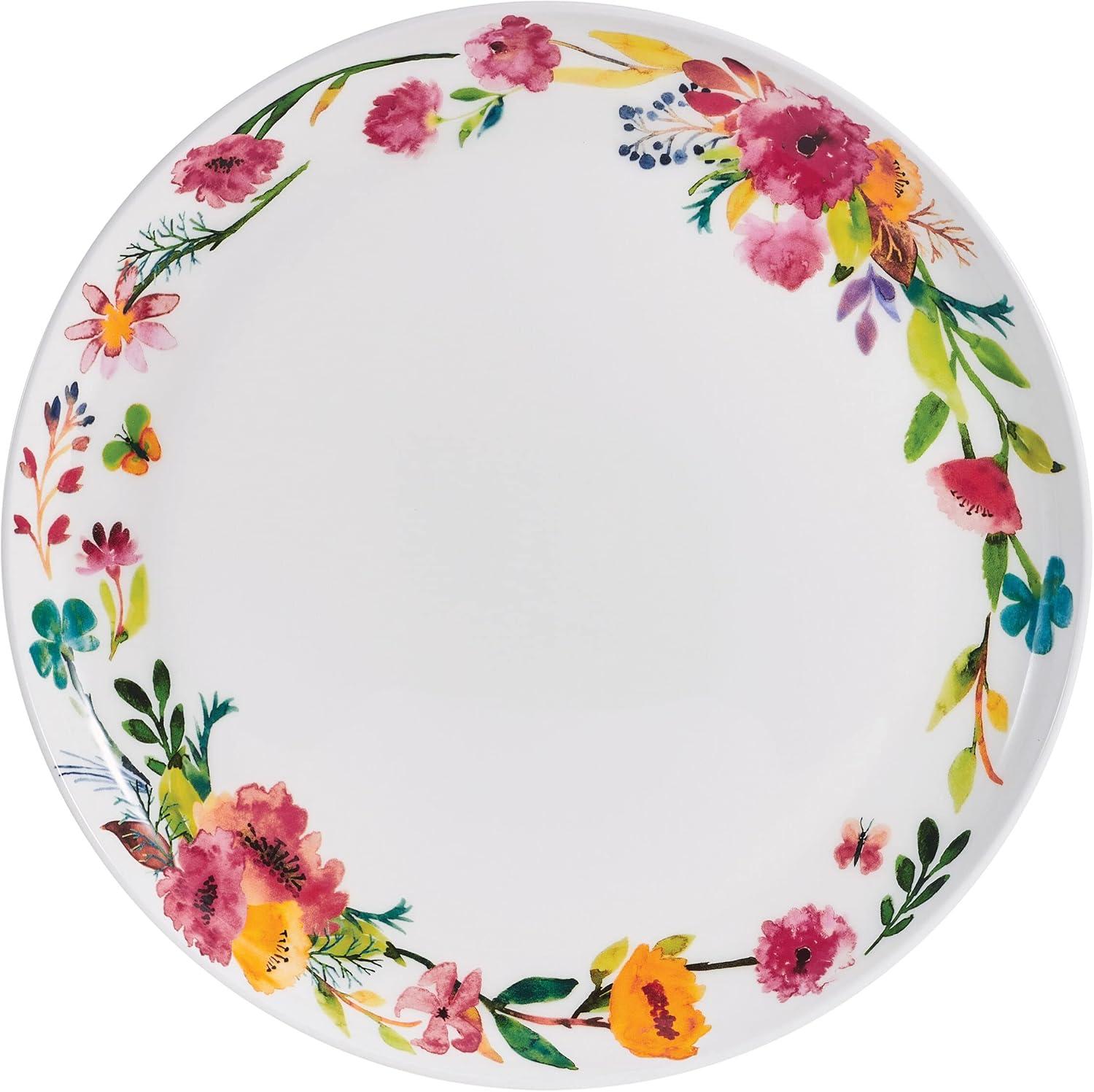 Karina Floral Porcelain 12-Piece Dinnerware Set, Service for 4