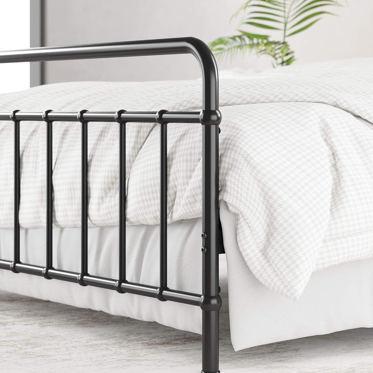Zinus Florence 42" Modern Farmhouse Metal Platform Bed