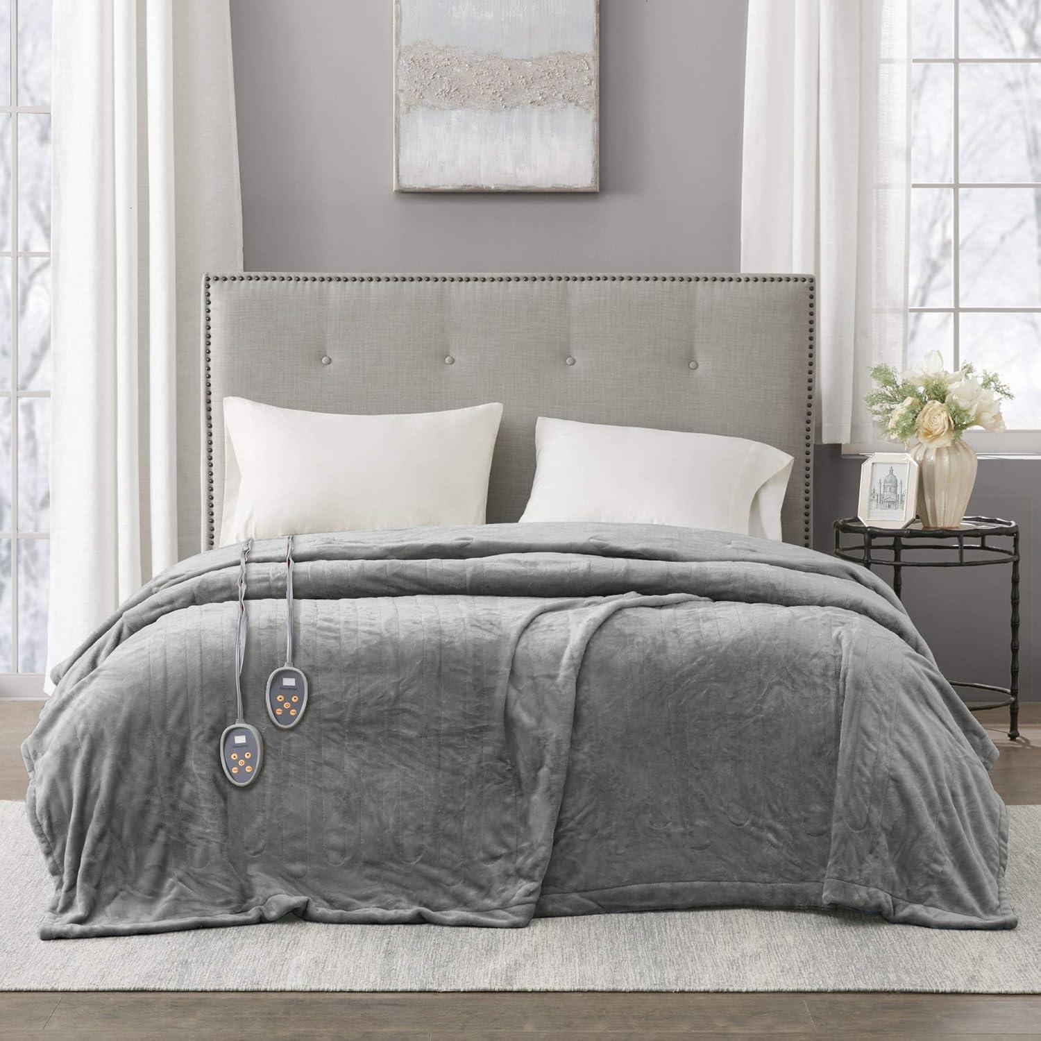 Beautyrest Heated Plush Blanket & Reviews | Wayfair