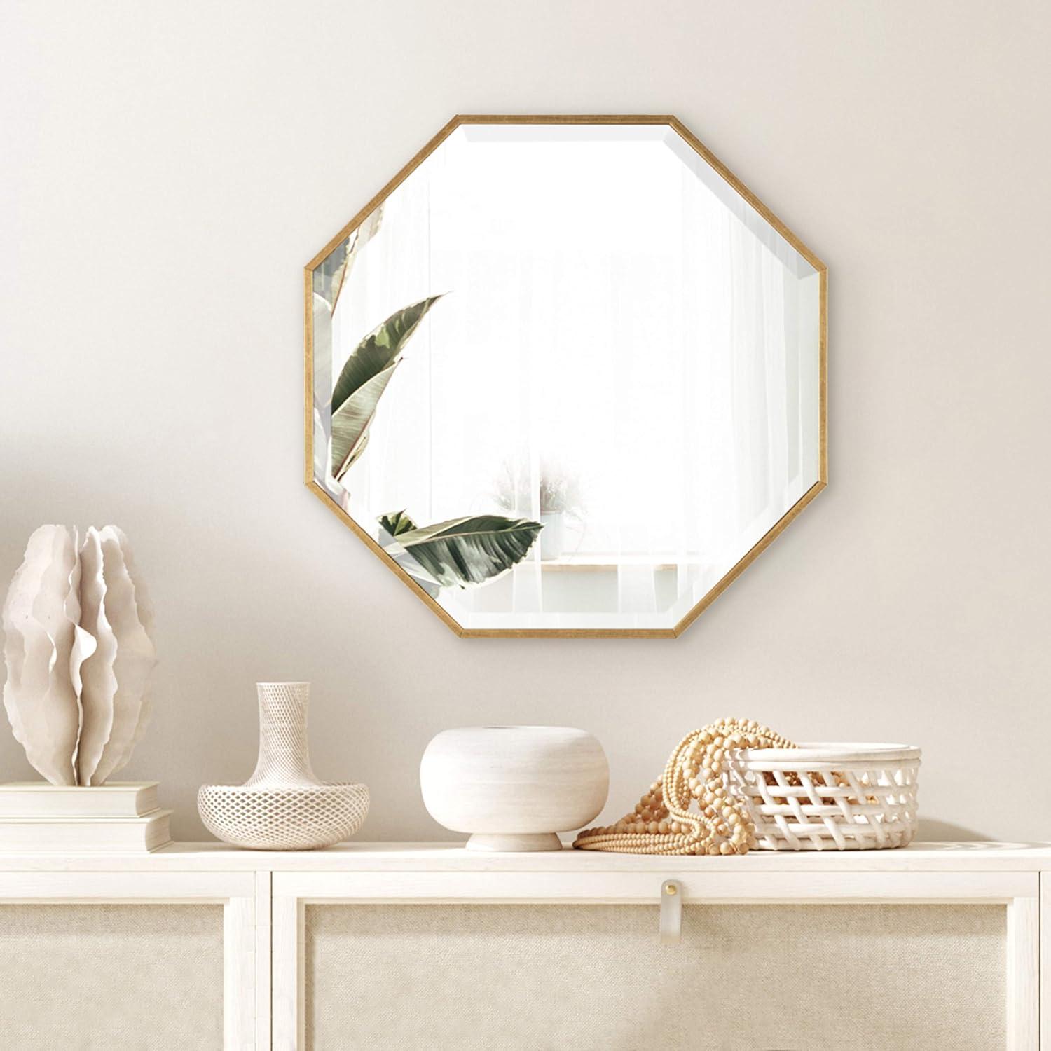 Rhodes Framed Octagon Wall Mirror - Kate and Laurel