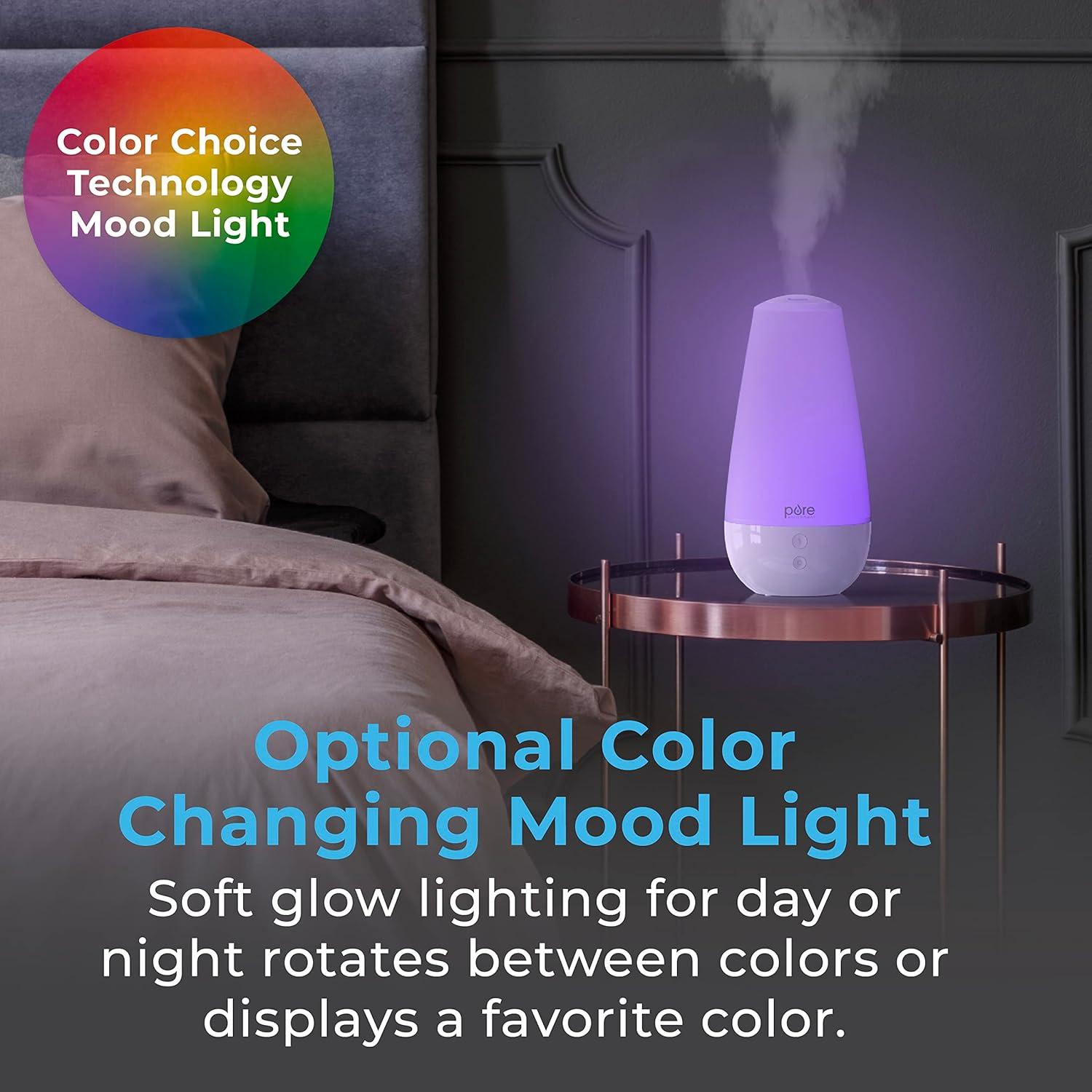 Pure White Ultrasonic Aroma Diffuser with Automatic Shutoff