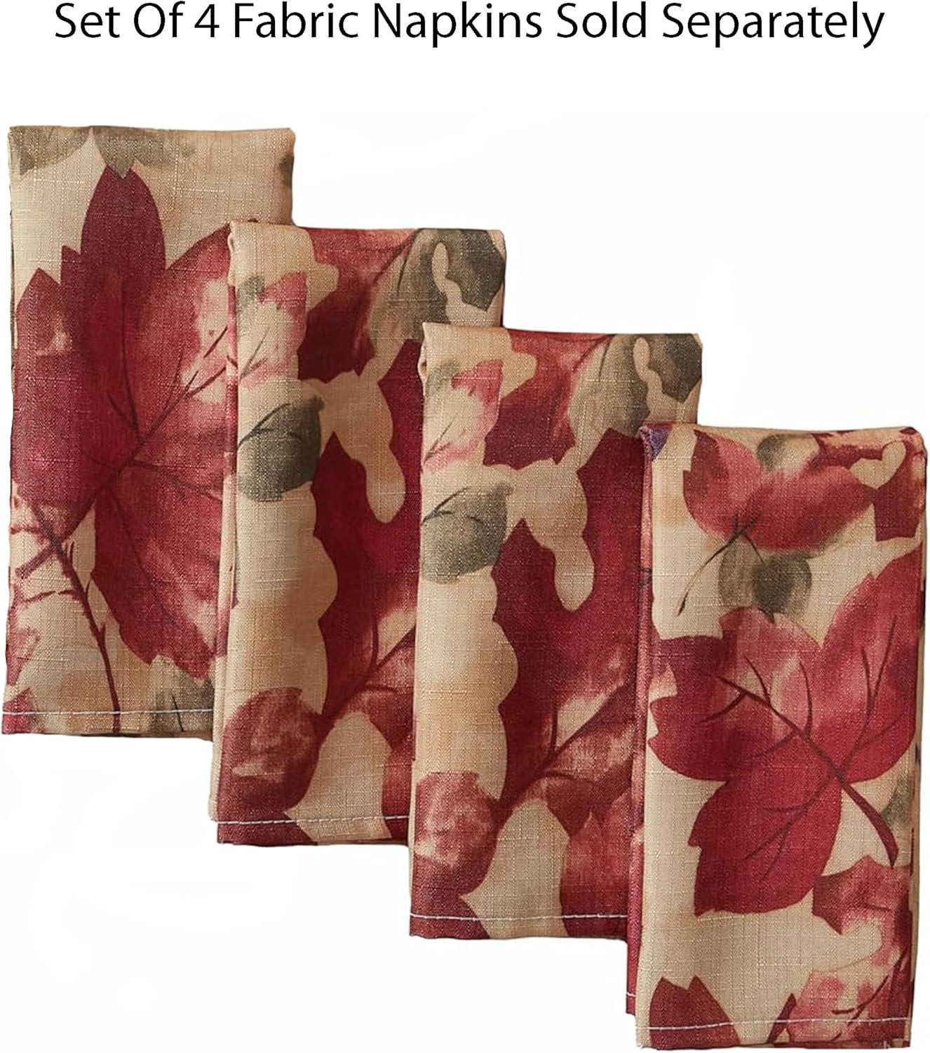 Newbridge Thanksgiving Holiday Autumn Leaf Collage 60 x 120 inch Rectangle Fabric Tablecloth