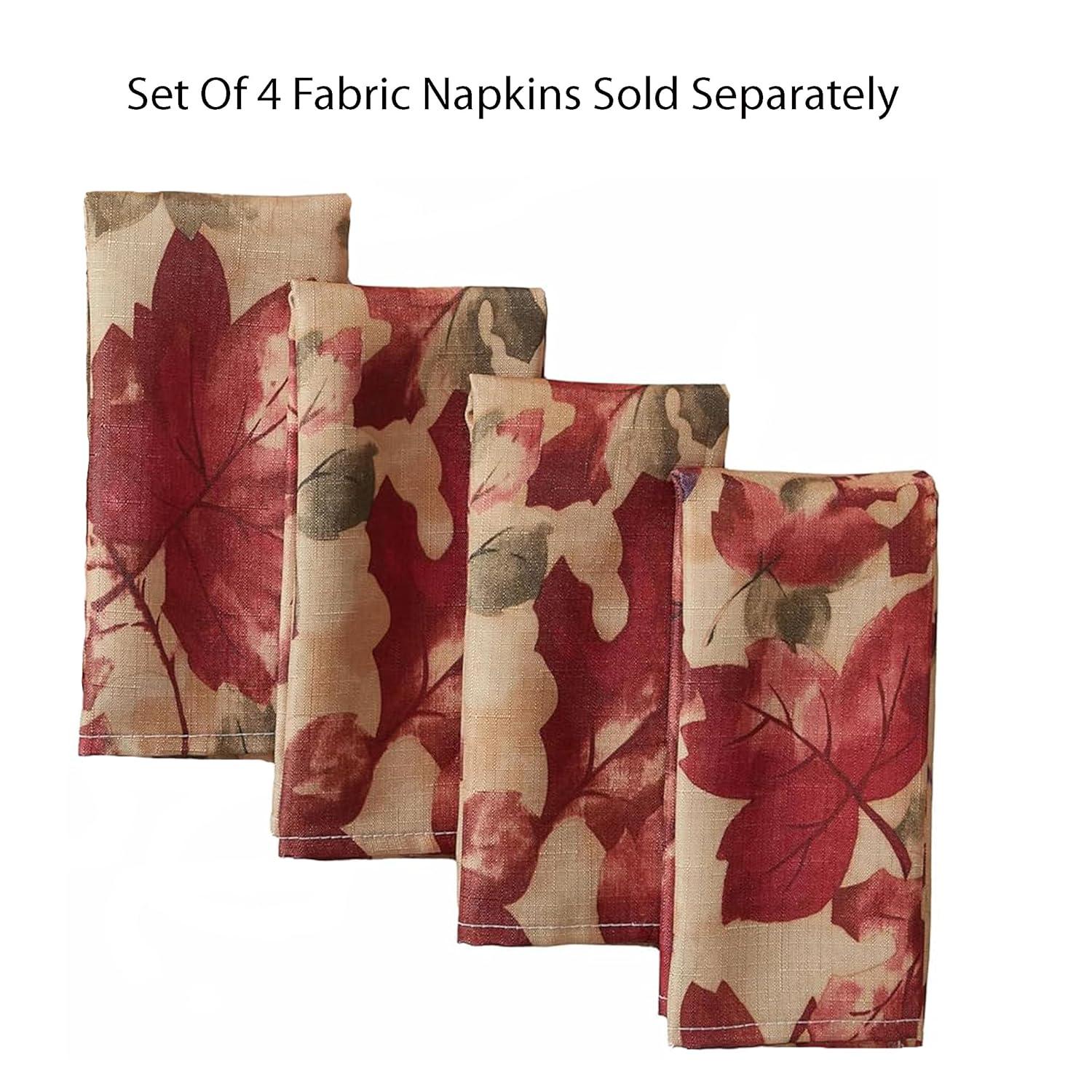 Newbridge Thanksgiving Holiday Autumn Leaf Collage 60 x 120 inch Rectangle Fabric Tablecloth
