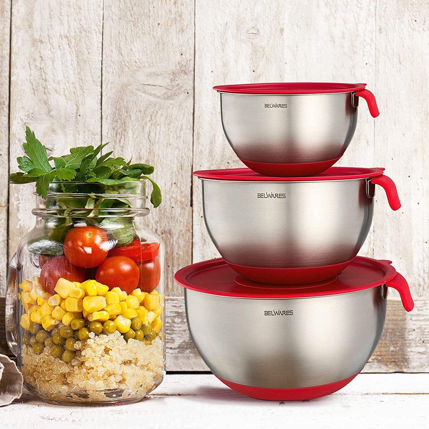 Belwares Stainless Steel Nested Mixing Bowl Set