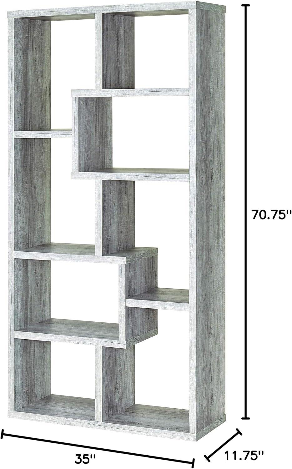 70.75" Theo 8 Shelf Bookcase - Coaster