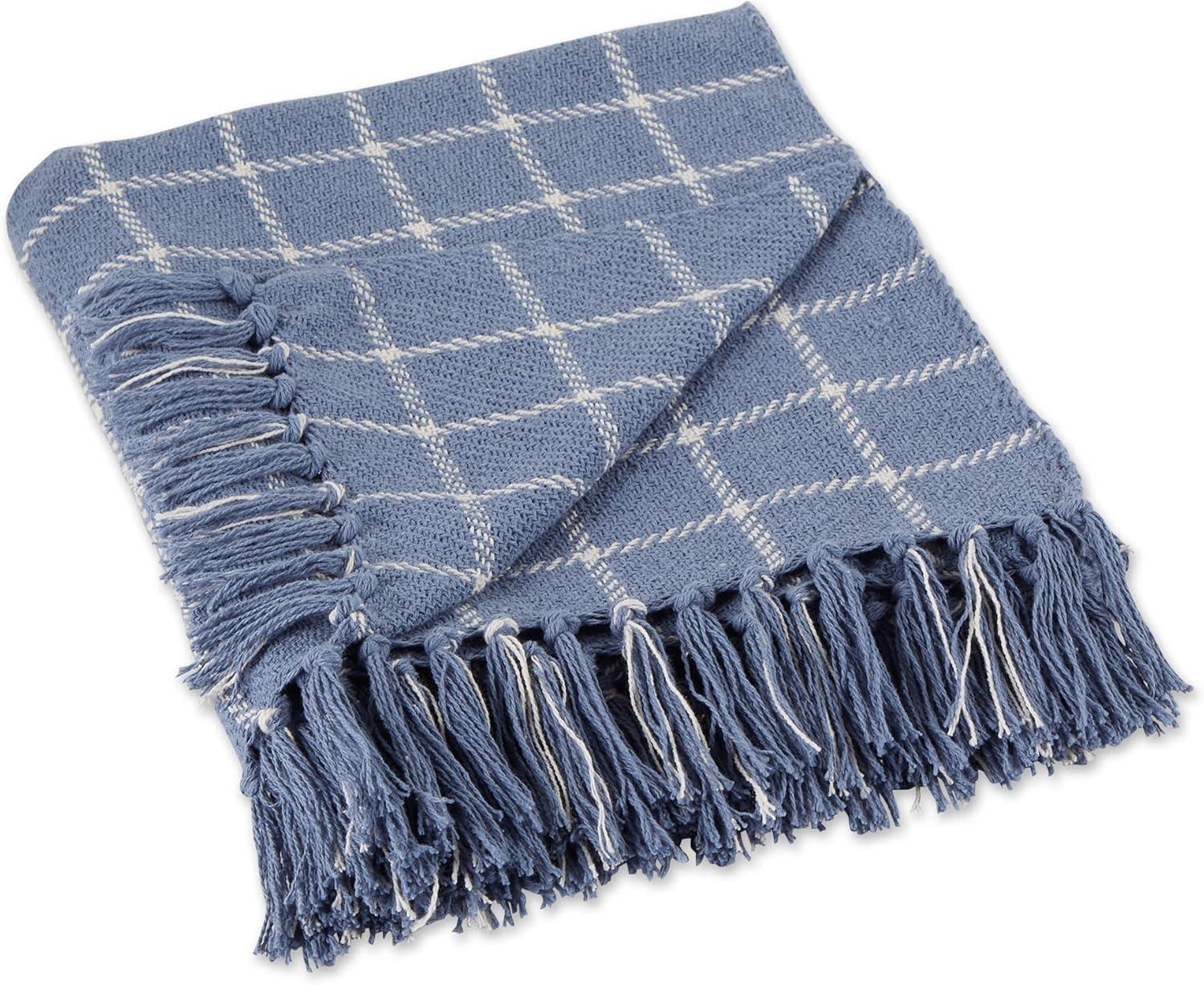 50"x60" Checked Plaid Throw Blanket - Design Imports