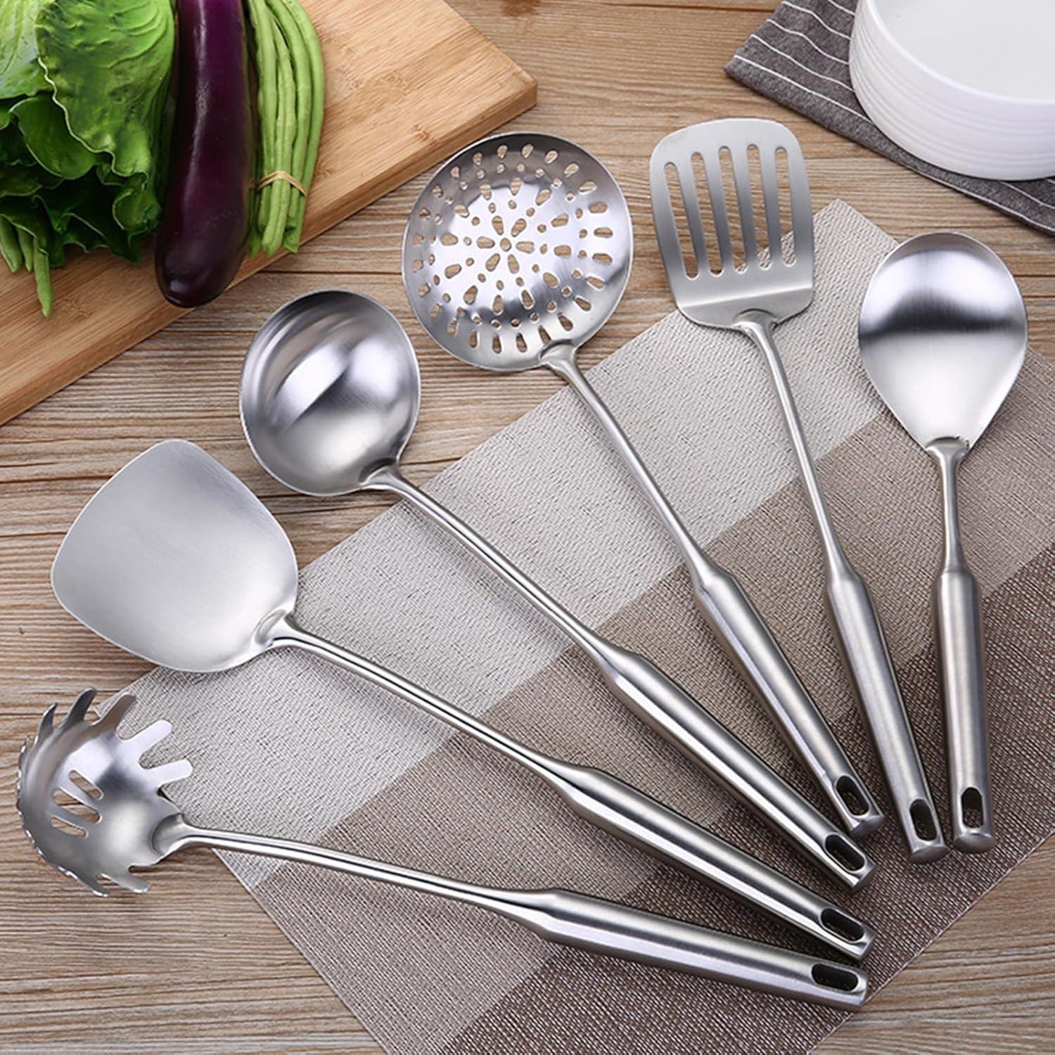 JADOOG JADOOG 6 Piece Stainless Steel Cooking Utensil Set