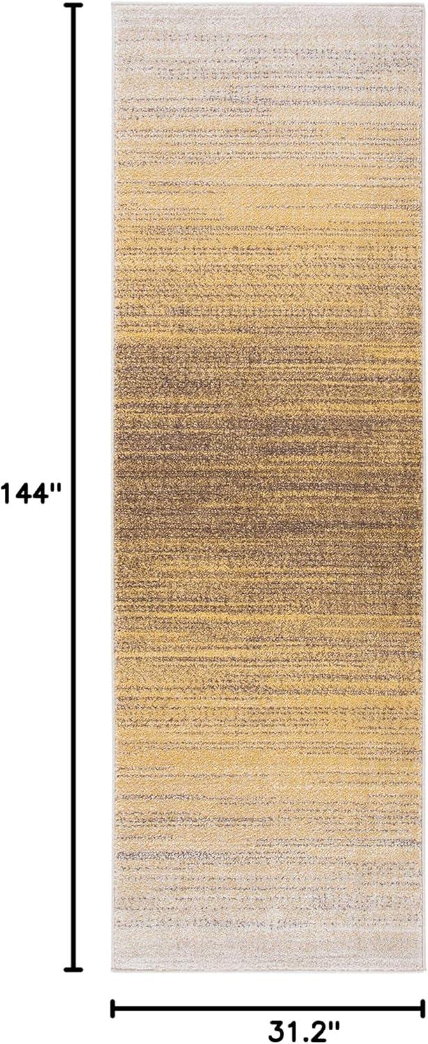 SAFAVIEH Adirondack Maris Abstract Runner Rug, Gold/Ivory, 2'6" x 12'