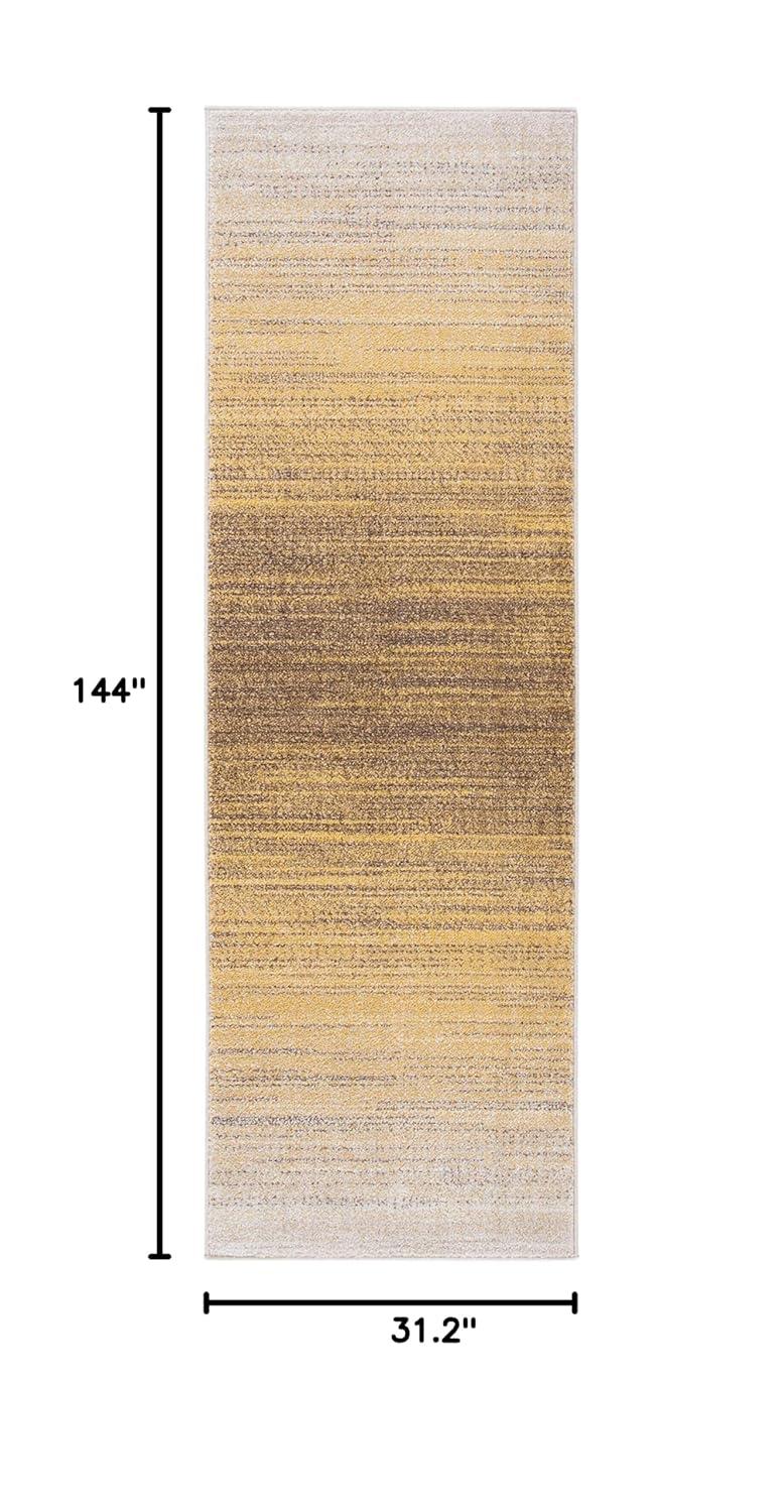 SAFAVIEH Adirondack Maris Abstract Runner Rug, Gold/Ivory, 2'6" x 12'