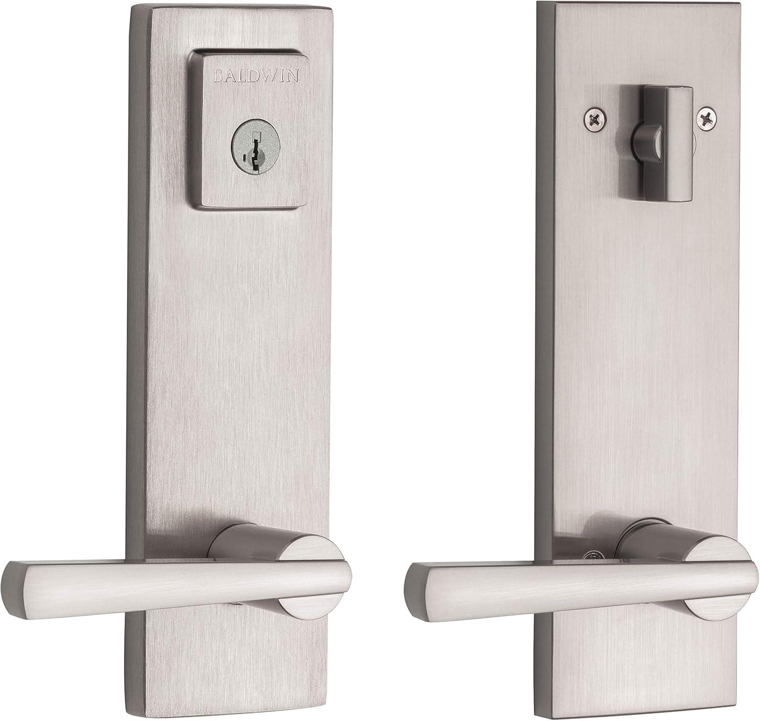 183SPExSPL SQR 15 SMT RCAL RCS CP Spyglass Entrance with Spyglass - Satin Nickel