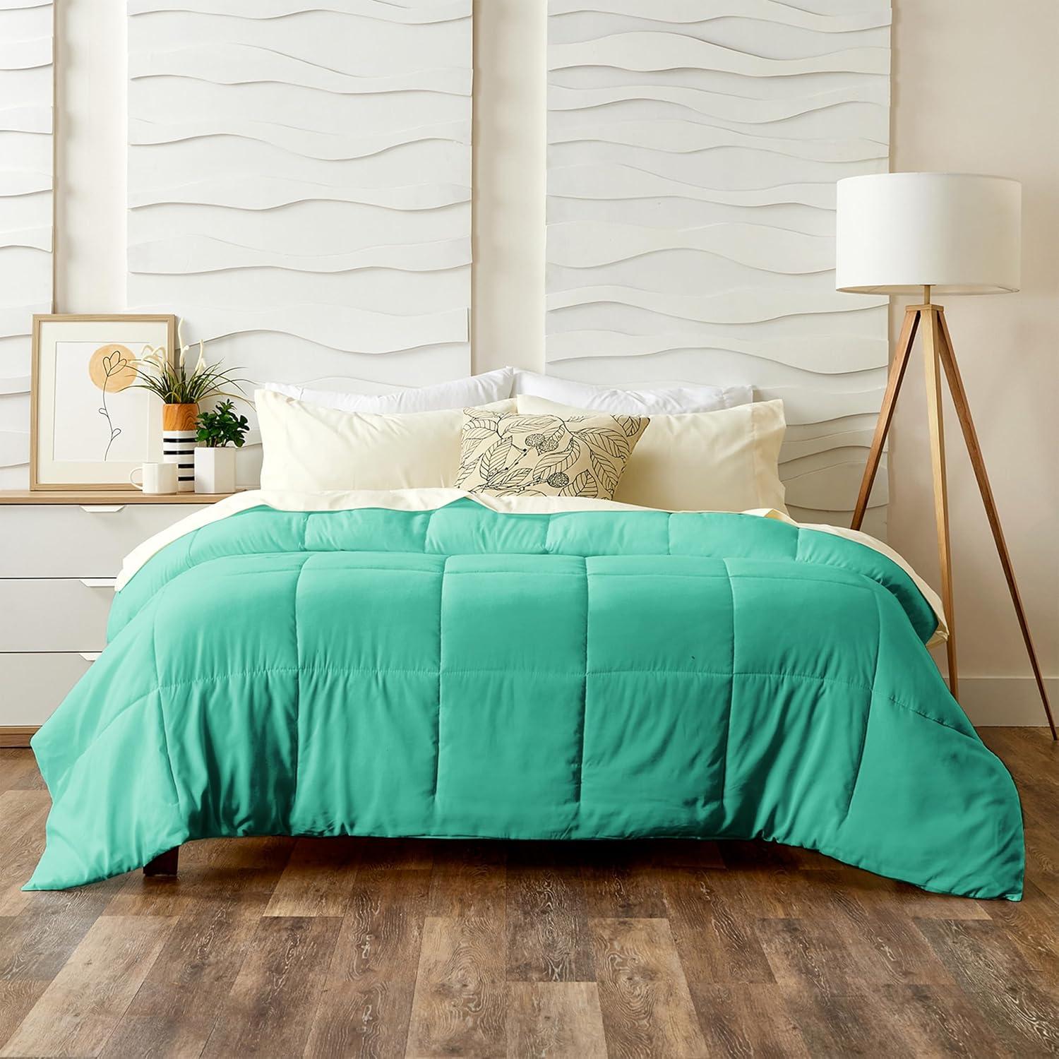 Turquoise Full Down Alternative Bamboo Comforter