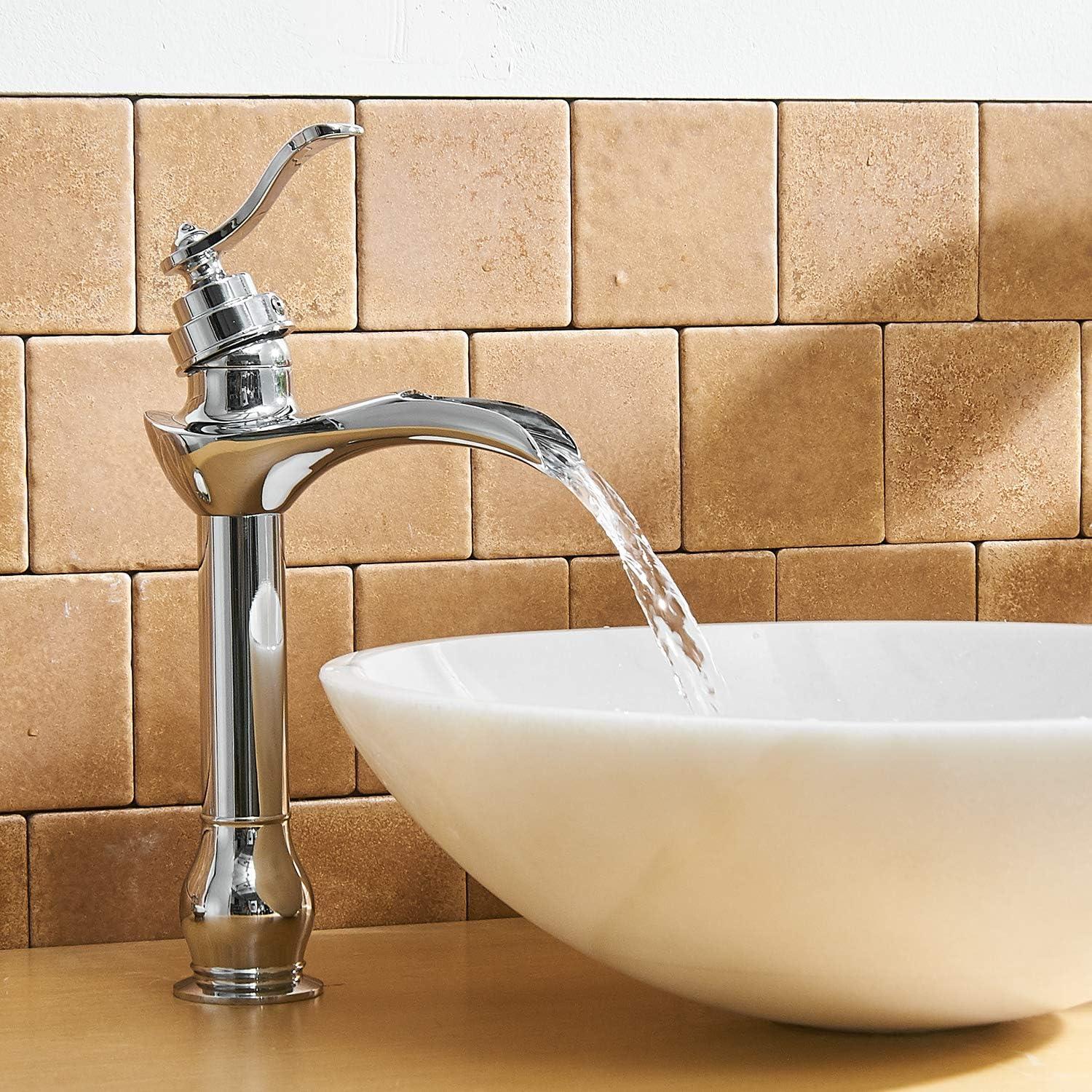 Vessel Sink Faucet Single-handle Bathroom Faucet with Drain Assembly