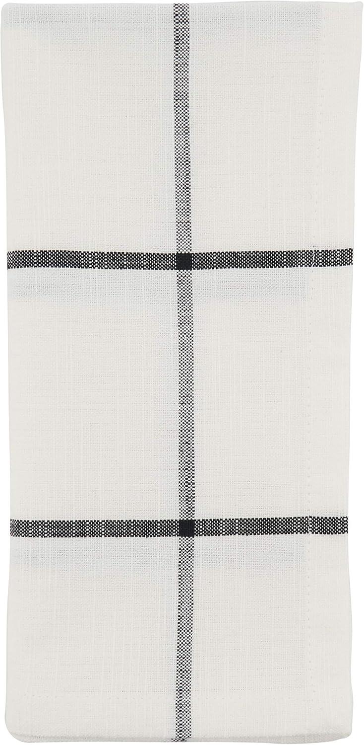 Saro Lifestyle Simple Plaid Table Napkins (Set of 4)