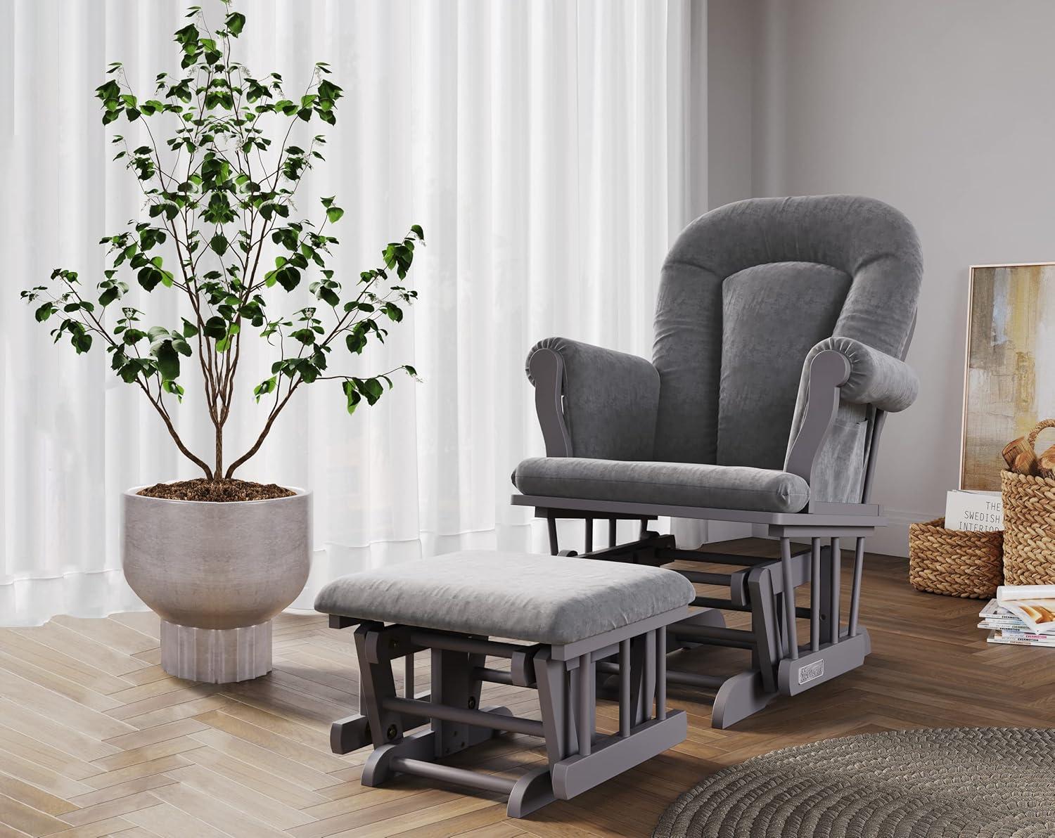 Child Craft Cozy Glider Rocker and Ottoman