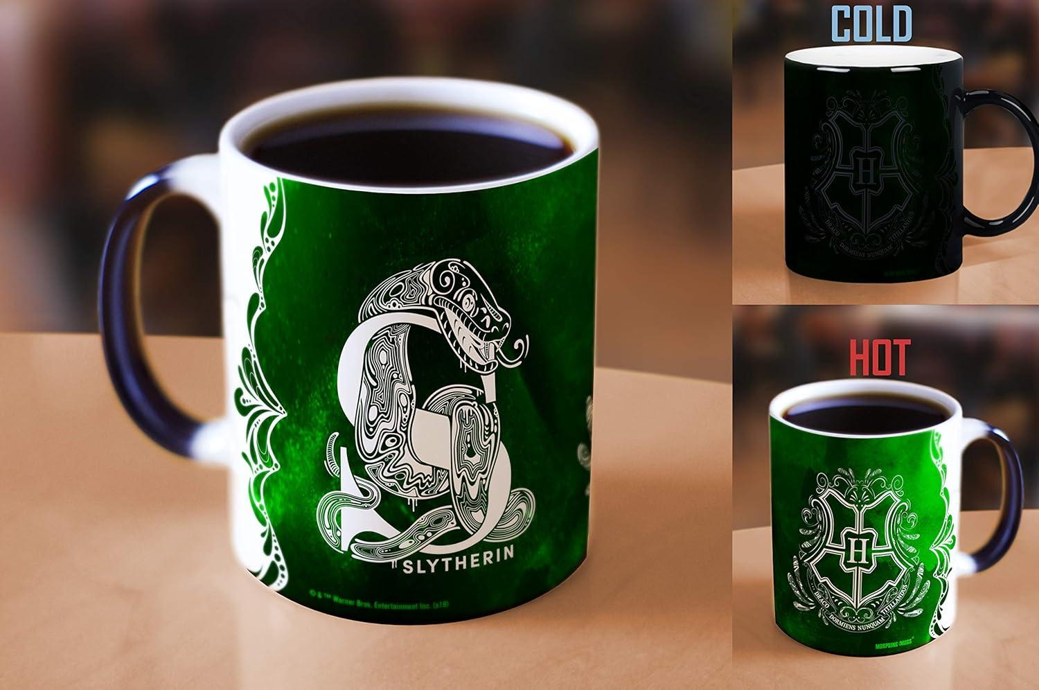 Harry Potter Aguamenti Slytherin Morphing Mugs Heat-Changing Drinkware - 11oz