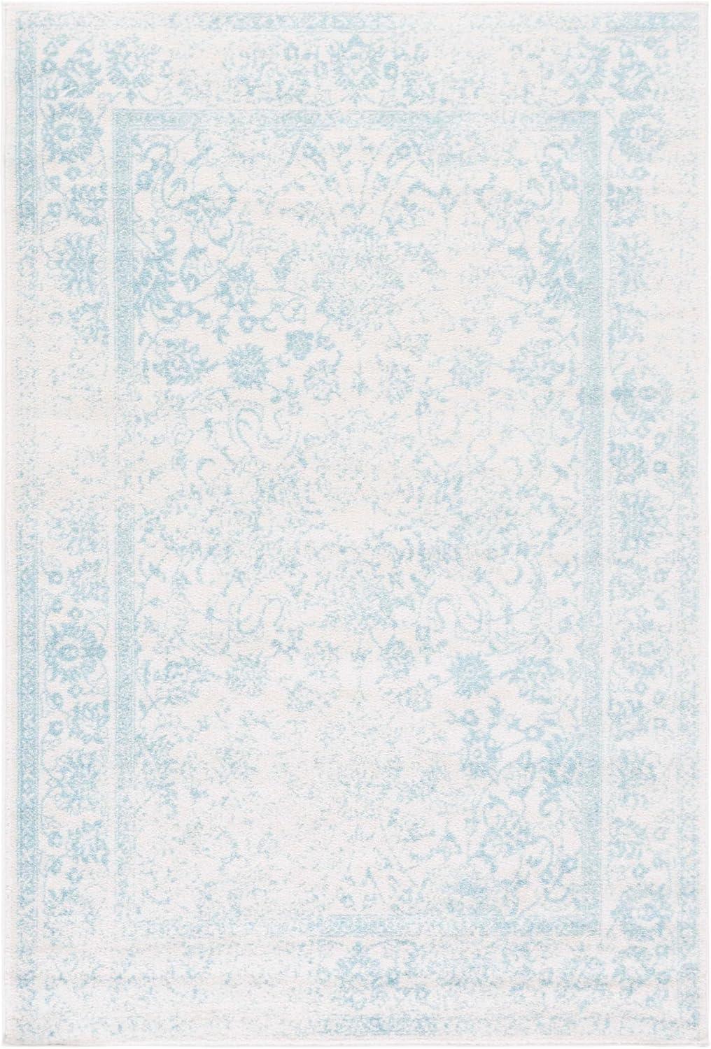Adirondack ADR109 Machine Made Indoor Area Rug - Ivory/Light Blue - 6'x9' - Safavieh