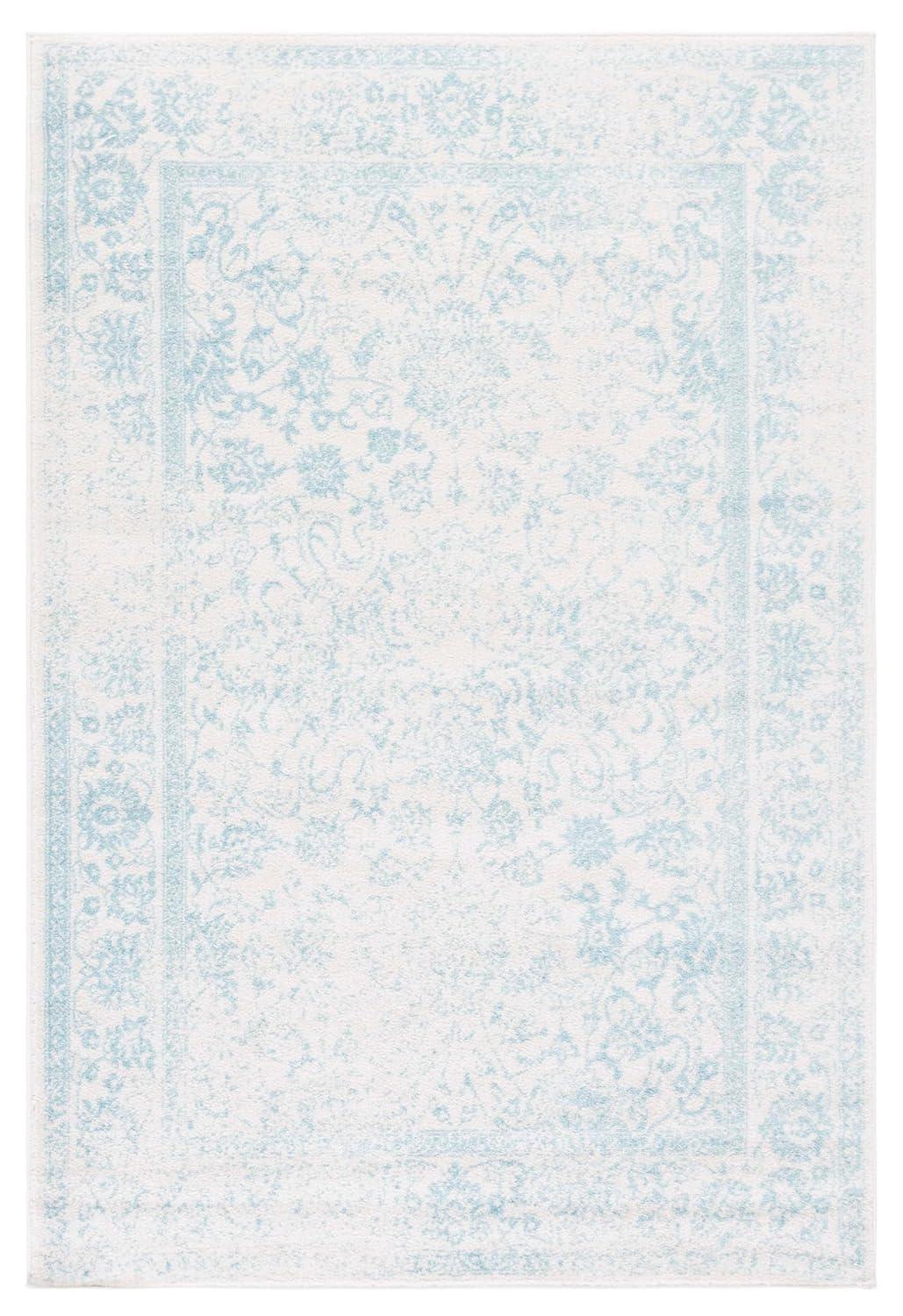 Adirondack ADR109 Machine Made Indoor Area Rug - Ivory/Light Blue - 6'x9' - Safavieh