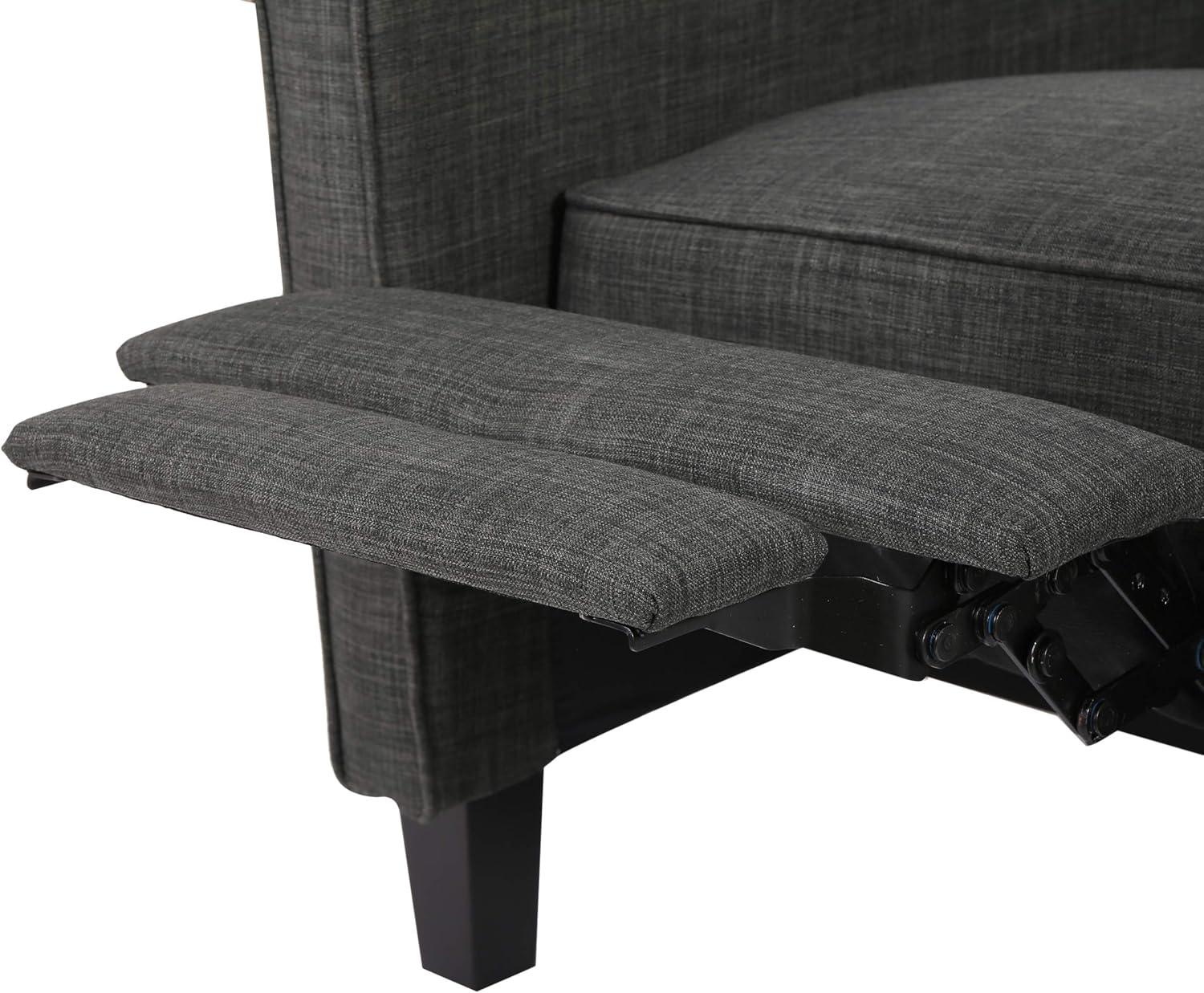 Christopher Knight Home Emmie Fabric Recliner (Set of 2), Moss Gray, Dark Brown