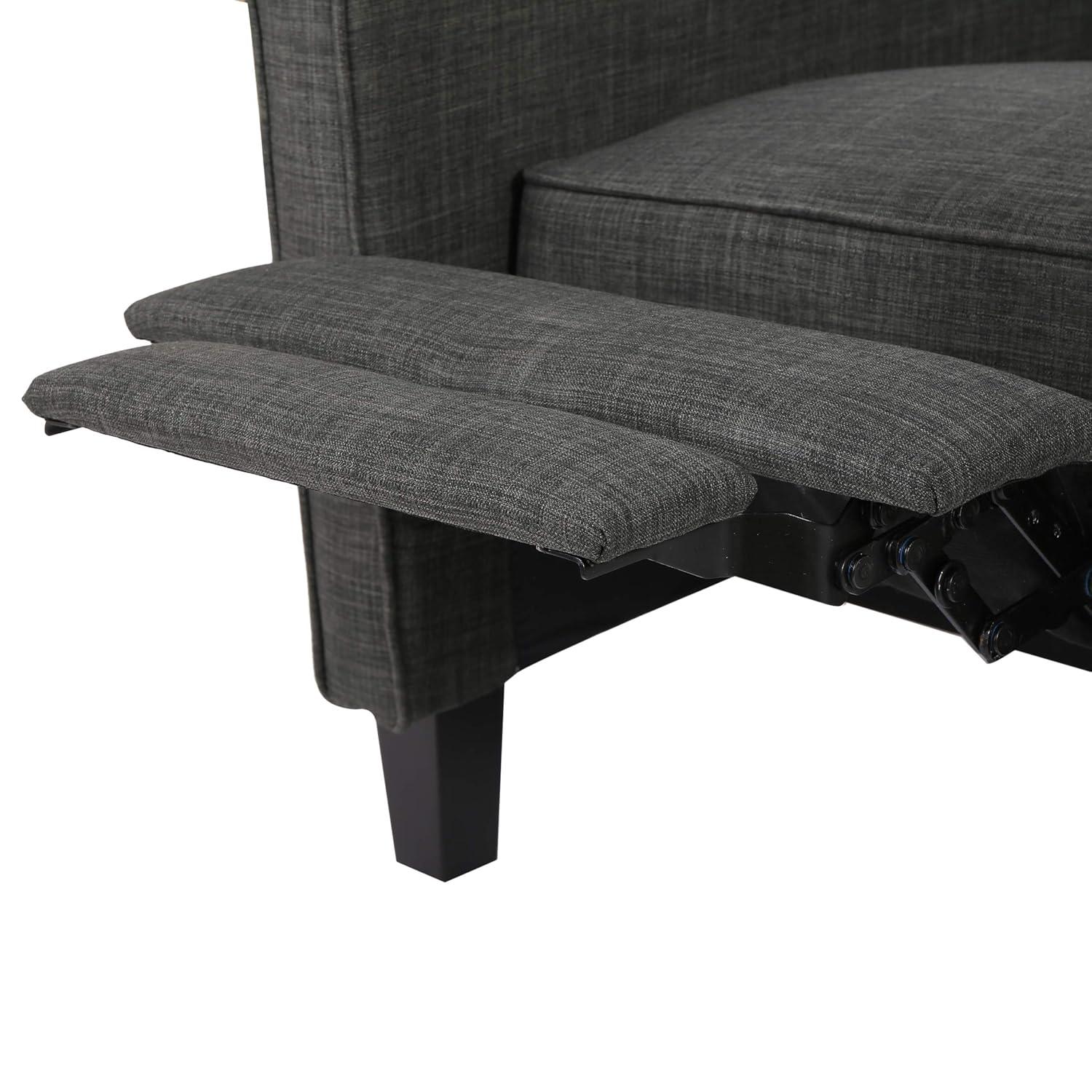 Christopher Knight Home Emmie Fabric Recliner (Set of 2), Moss Gray, Dark Brown