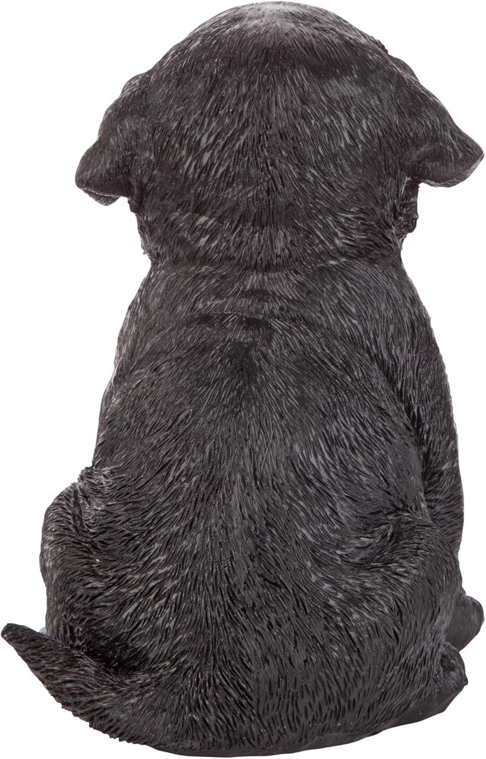 Design Toscano Black Lab Puppy Partner Collectible Dog Statue - Black