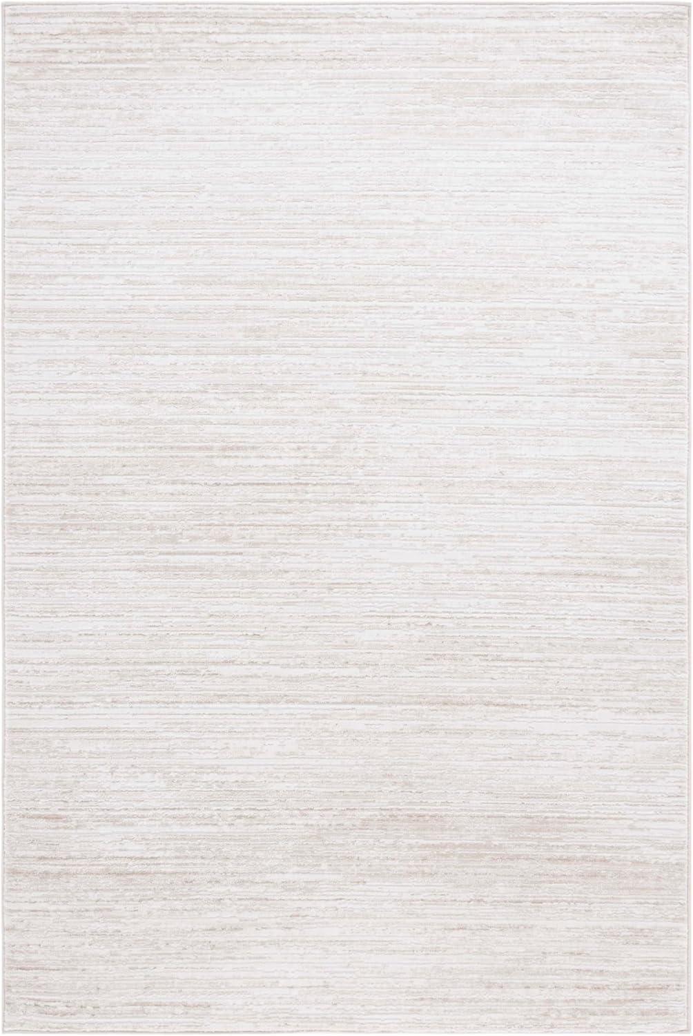 SAFAVIEH Hanna Trinity Striped Area Rug, Ivory/Beige, 5'3" x 7'6"