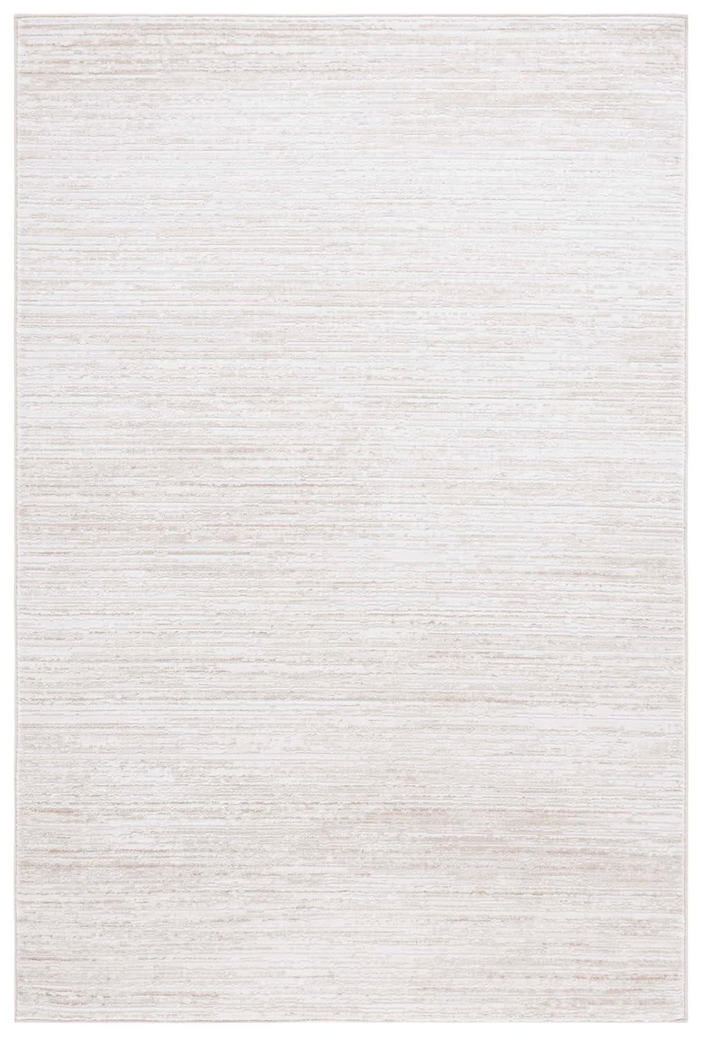 SAFAVIEH Hanna Trinity Striped Area Rug, Ivory/Beige, 5'3" x 7'6"
