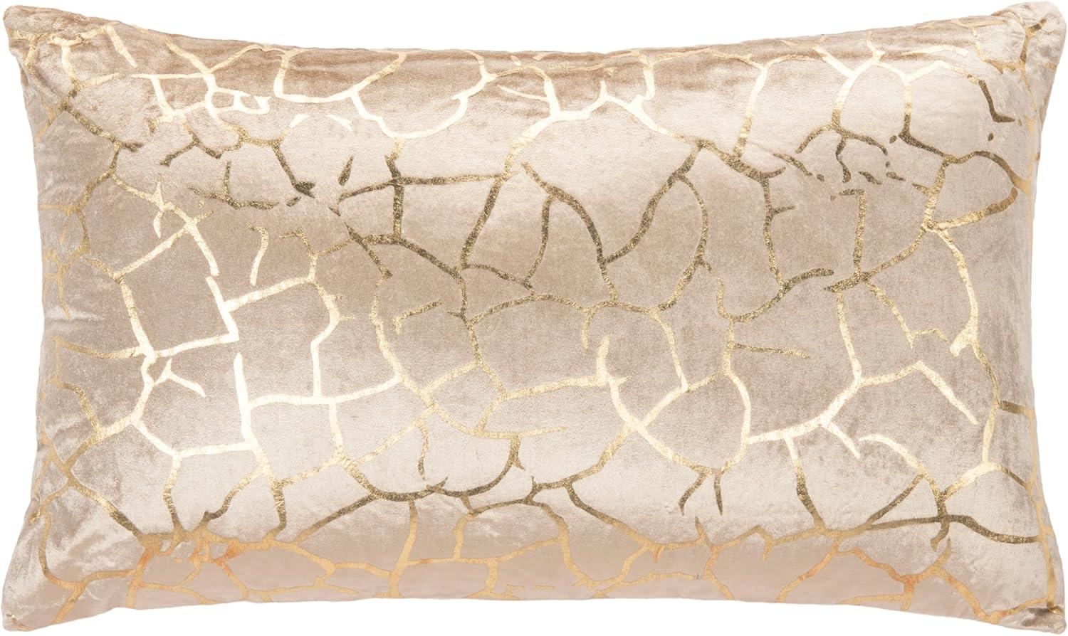 Abstract Viscose, Cotton Reversible Throw Pillow