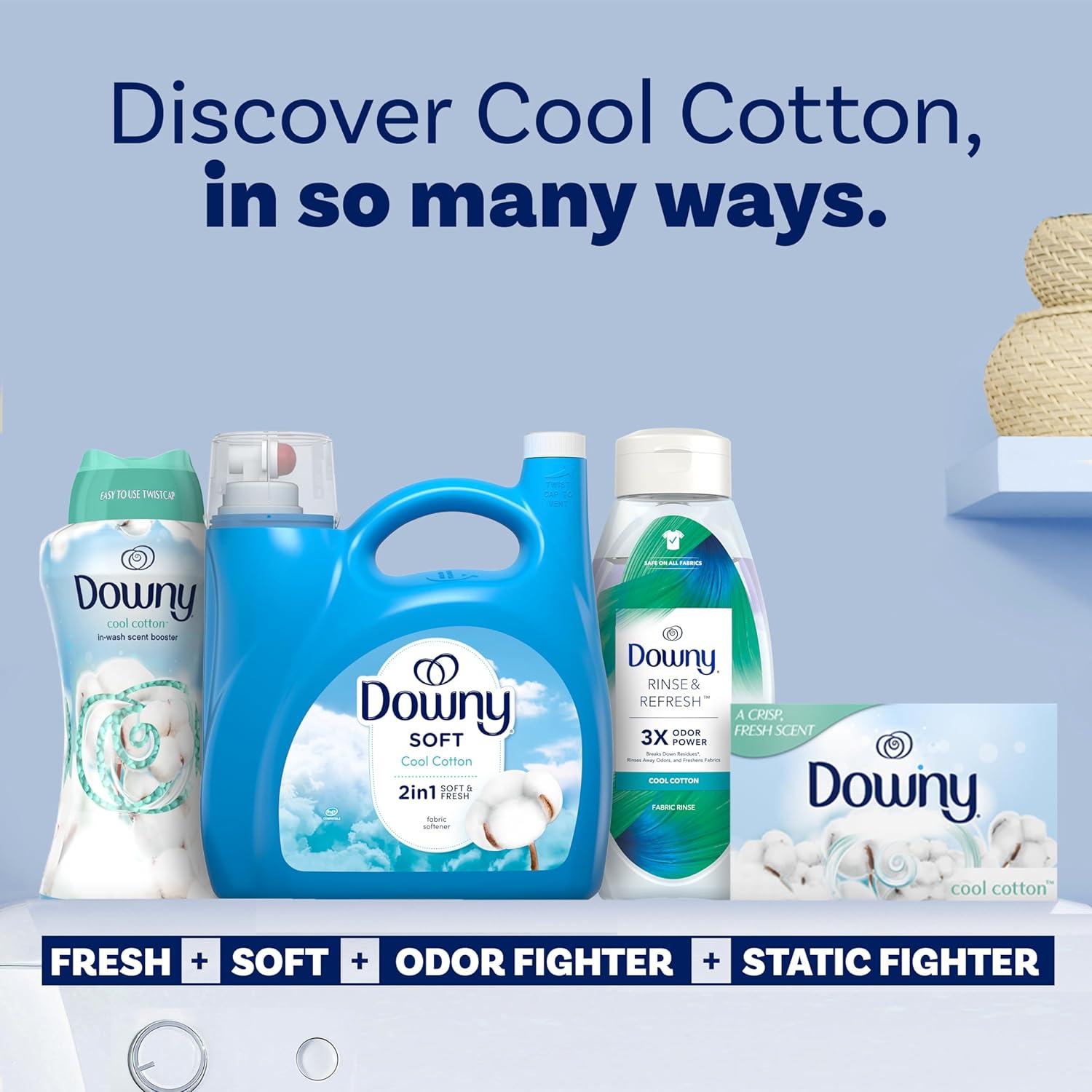 Downy Ultra HE Liquid Fabric Conditioner, 190 Loads - Cool Cotton 140 oz