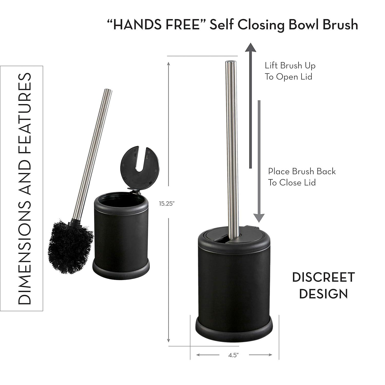 Bath Bliss Bath Bliss Metal Toilet Brush And Holder