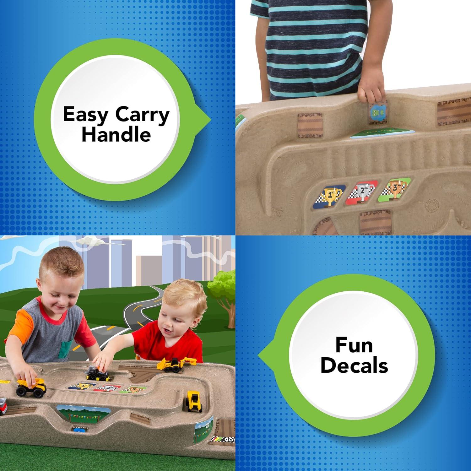 Simplay3 Carry and Go Track Table for Play Cars, Trucks, and Trains