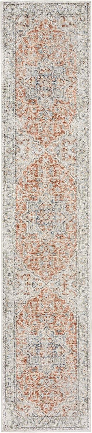 Nourison Astra Machine Washable Vintage Medallion Indoor Rug Gold/Multicolor 5'3" x 7'