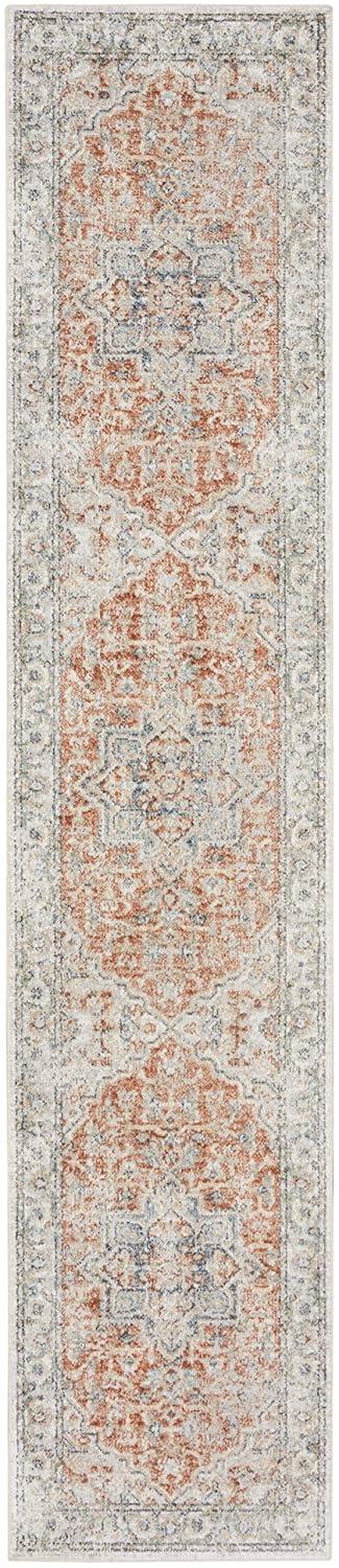 Nourison Astra Machine Washable Vintage Medallion Indoor Rug Gold/Multicolor 5'3" x 7'