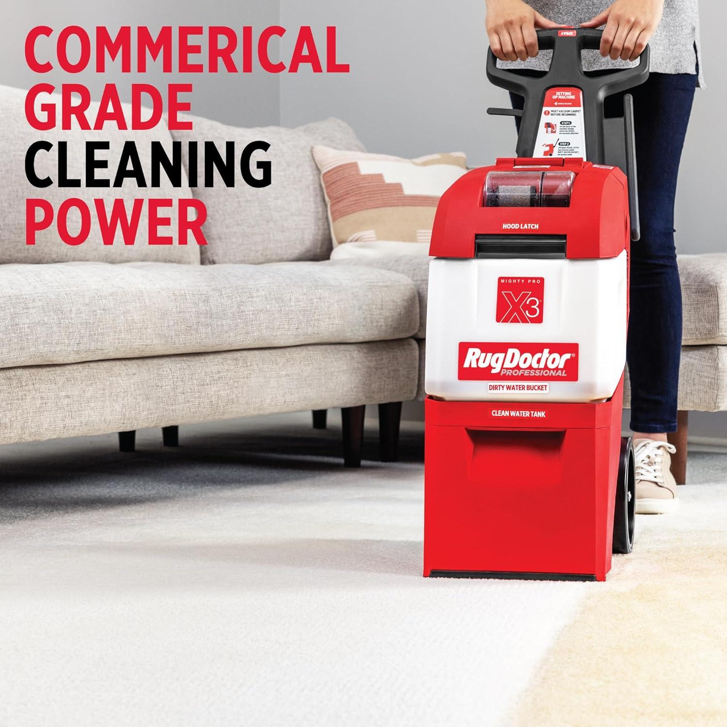 Rug Doctor X3 Commercial Carpet Cleaner - Pro Oxy Pack, Includes 48 oz. Oxy Cleaner