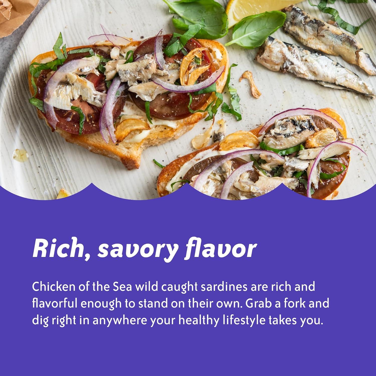 Wild-Caught Sardines in Water, 3.75 Ounce Cans, Pack of 18