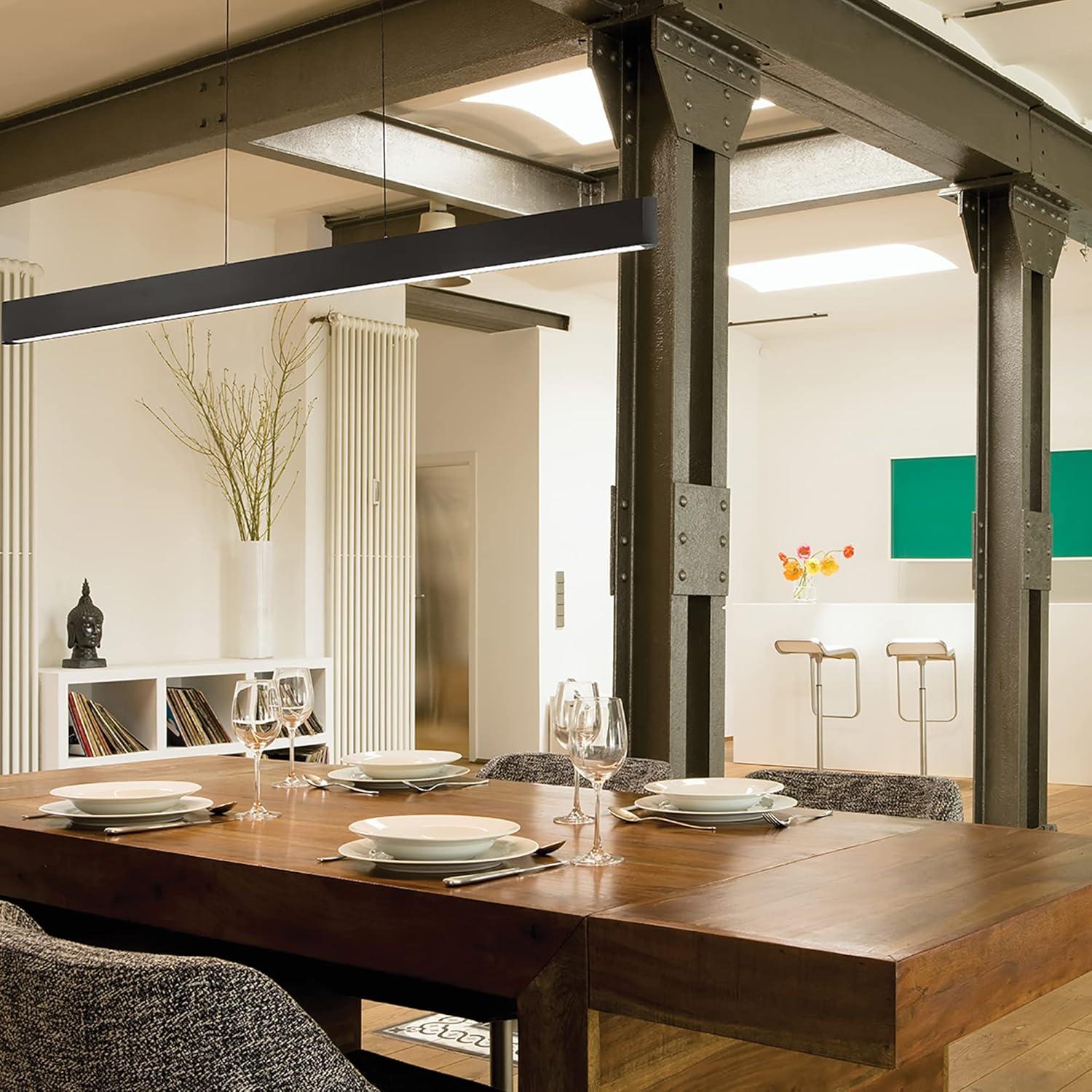 WAC Lighting Volo 54" LED 3000K Contemporary Aluminum Pendant in Black