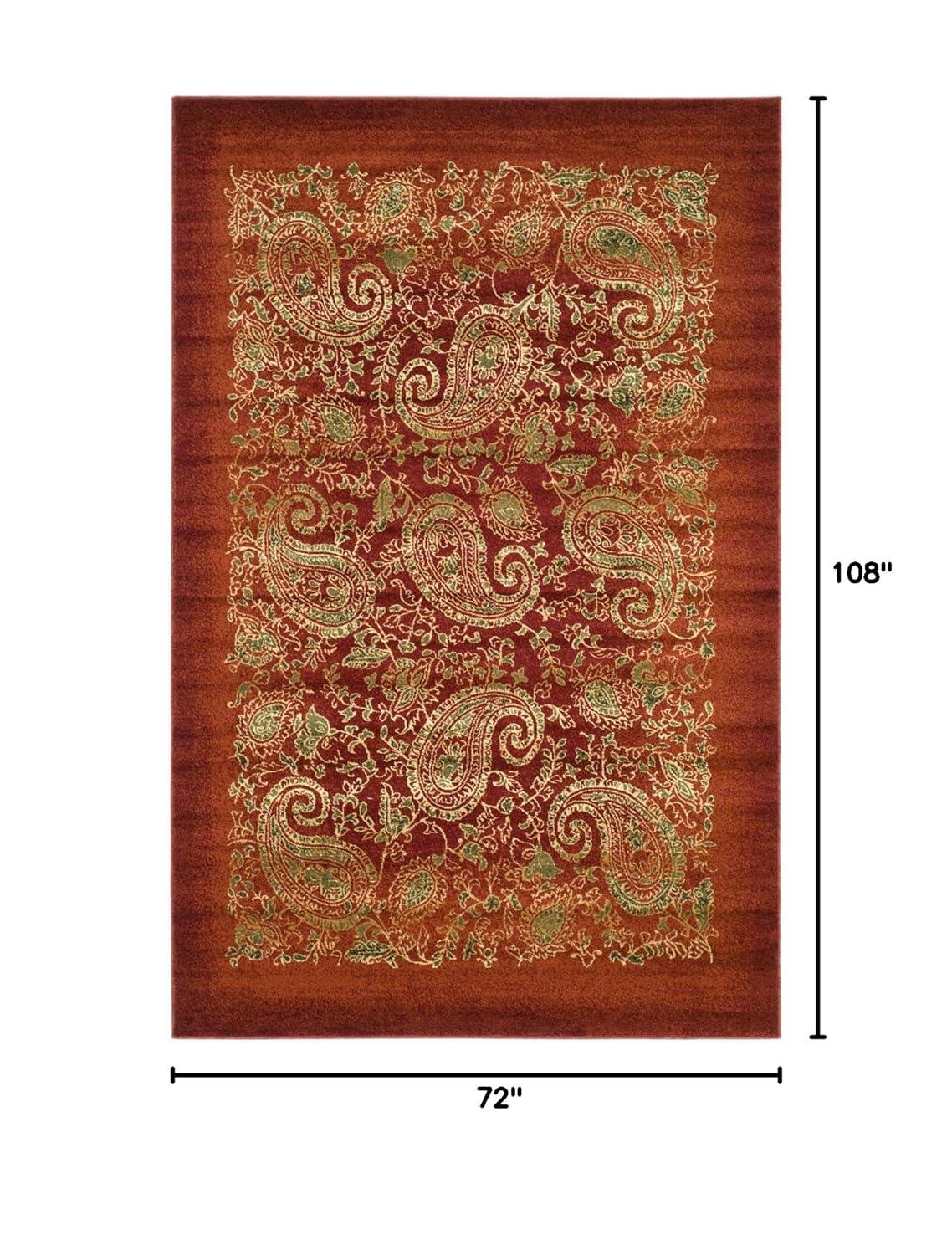 SAFAVIEH Lyndhurst Julia Traditional Floral Area Rug, Red/Multi, 6' x 9'