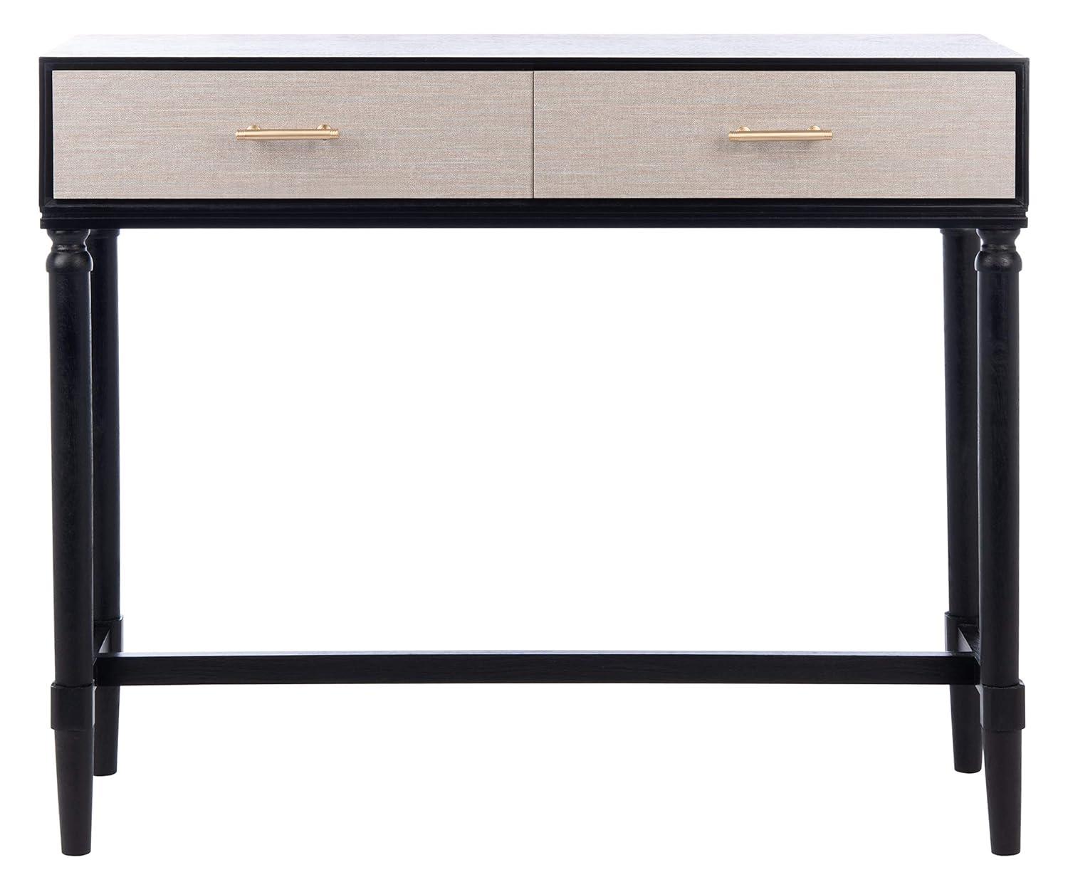 Estella 2 Drawer Console Table - CNS5731B - Black - Safavieh