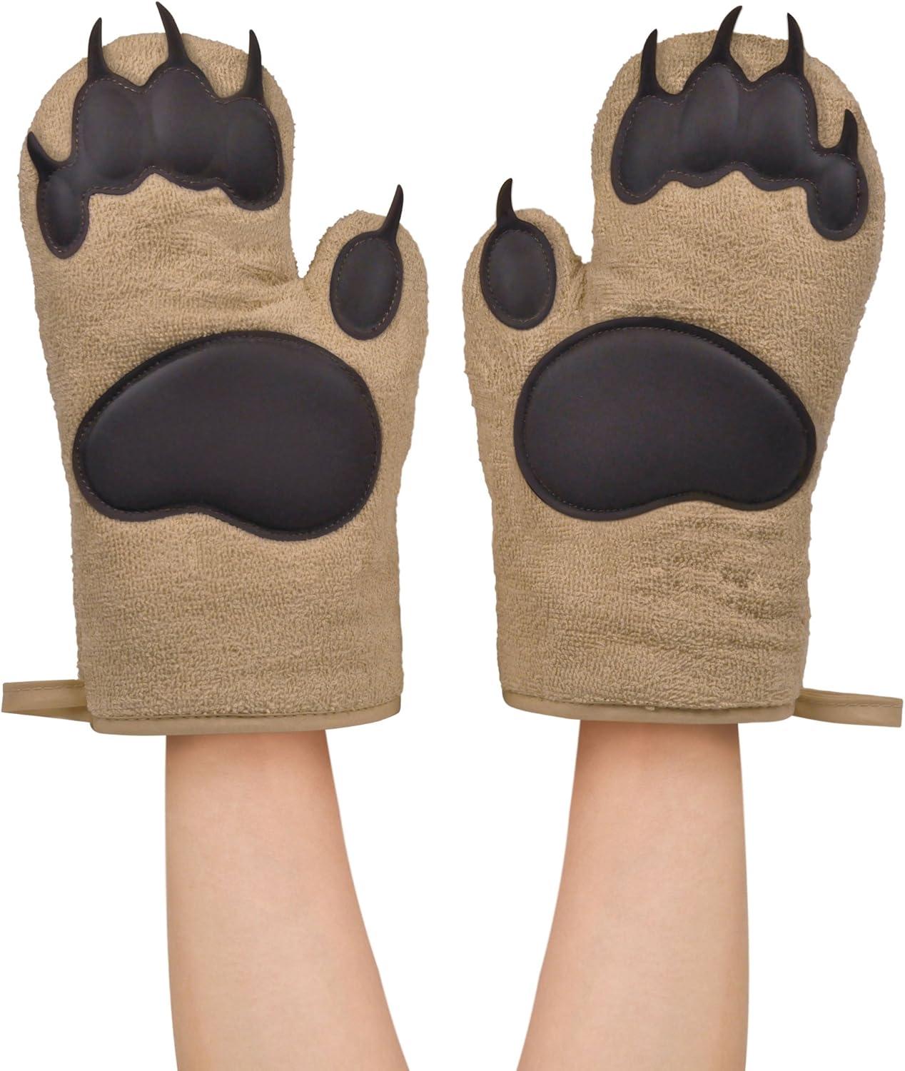 Fred & Friends POLAR BEAR HANDS Oven Mitts, Medium