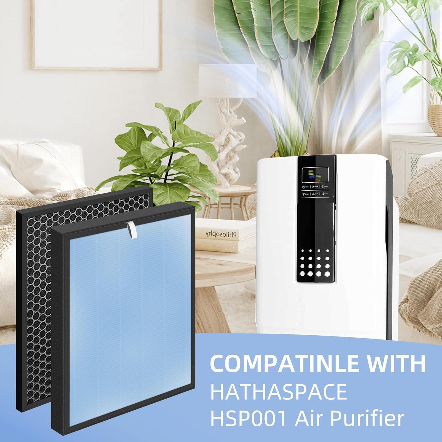 2pcs HSP001 Air Purifier HEPA Filter for HSP001 Smart Purifiers H13 True HEPA Filters Replacements