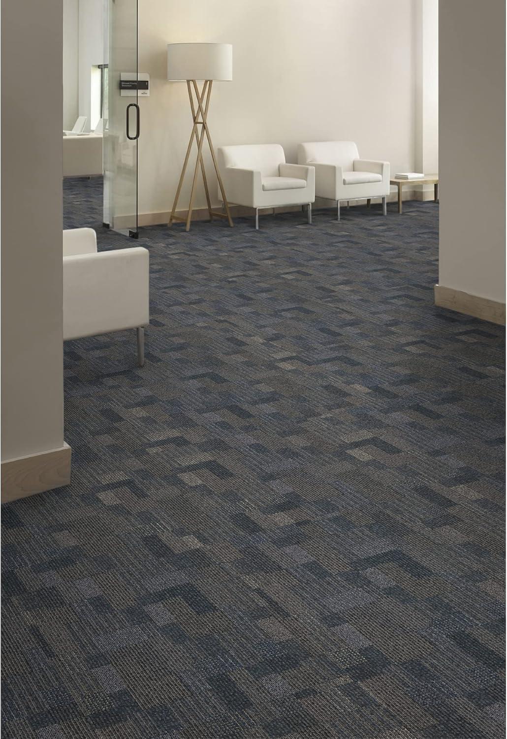 Mohawk Basics 24" x 24" Carpet Tile Sample with EnviroStrand™ PET Fiber in Ocean Deep (1 piece)