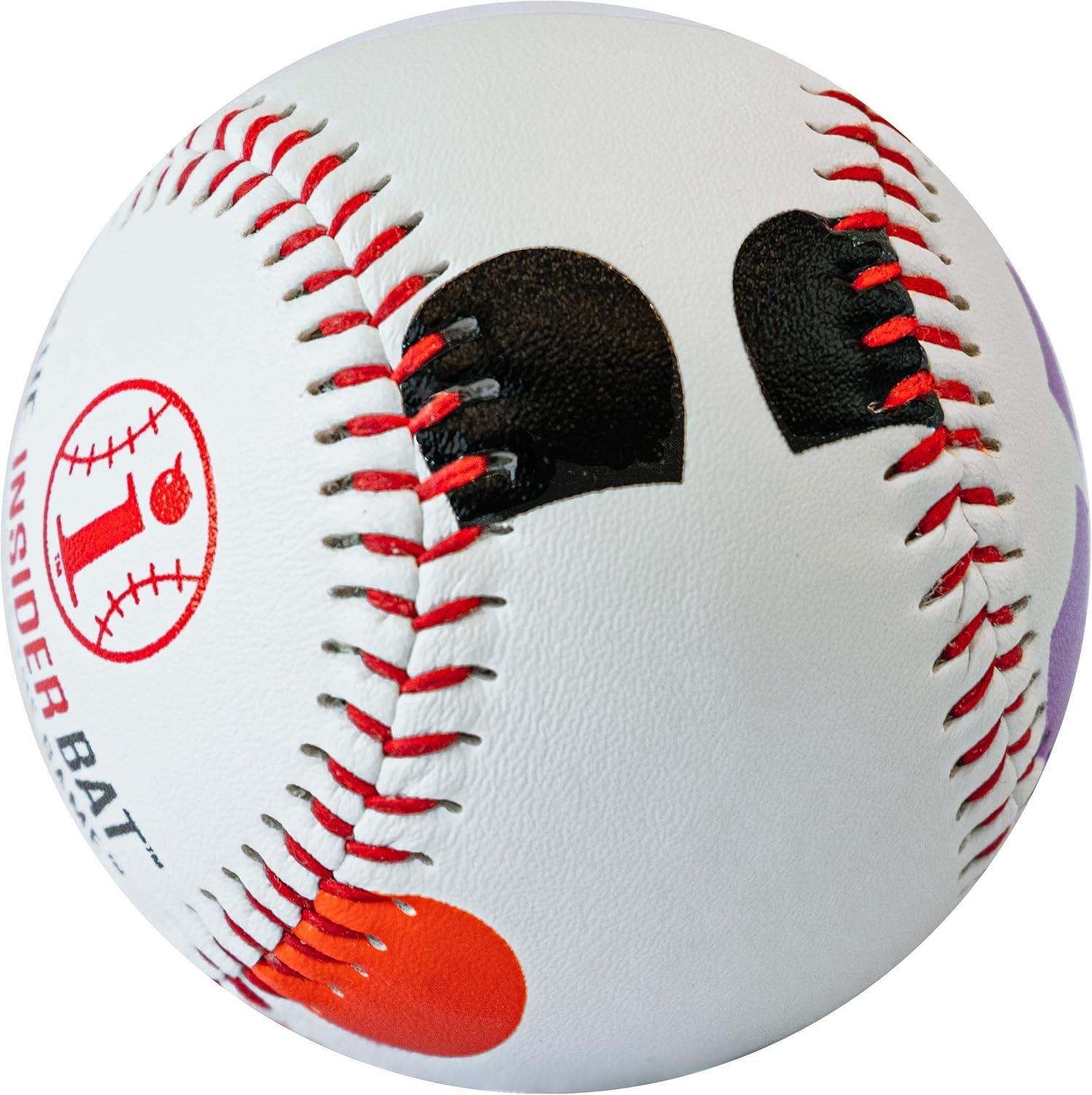 Baseball Pitching Trainer Pitch Training Ball with Detailed Colored Grip Instructions, Single Ball