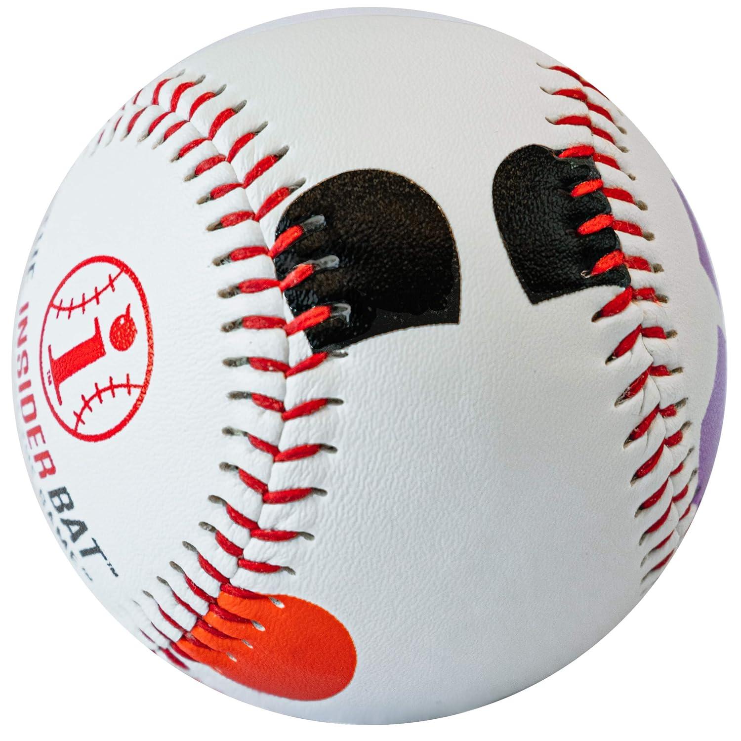Baseball Pitching Trainer Pitch Training Ball with Detailed Colored Grip Instructions, Single Ball