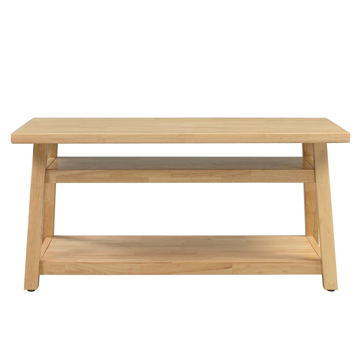 ECR4Kids ECR4Kids Sit n' Stash Rectangular Table, Classroom Storage, Natural