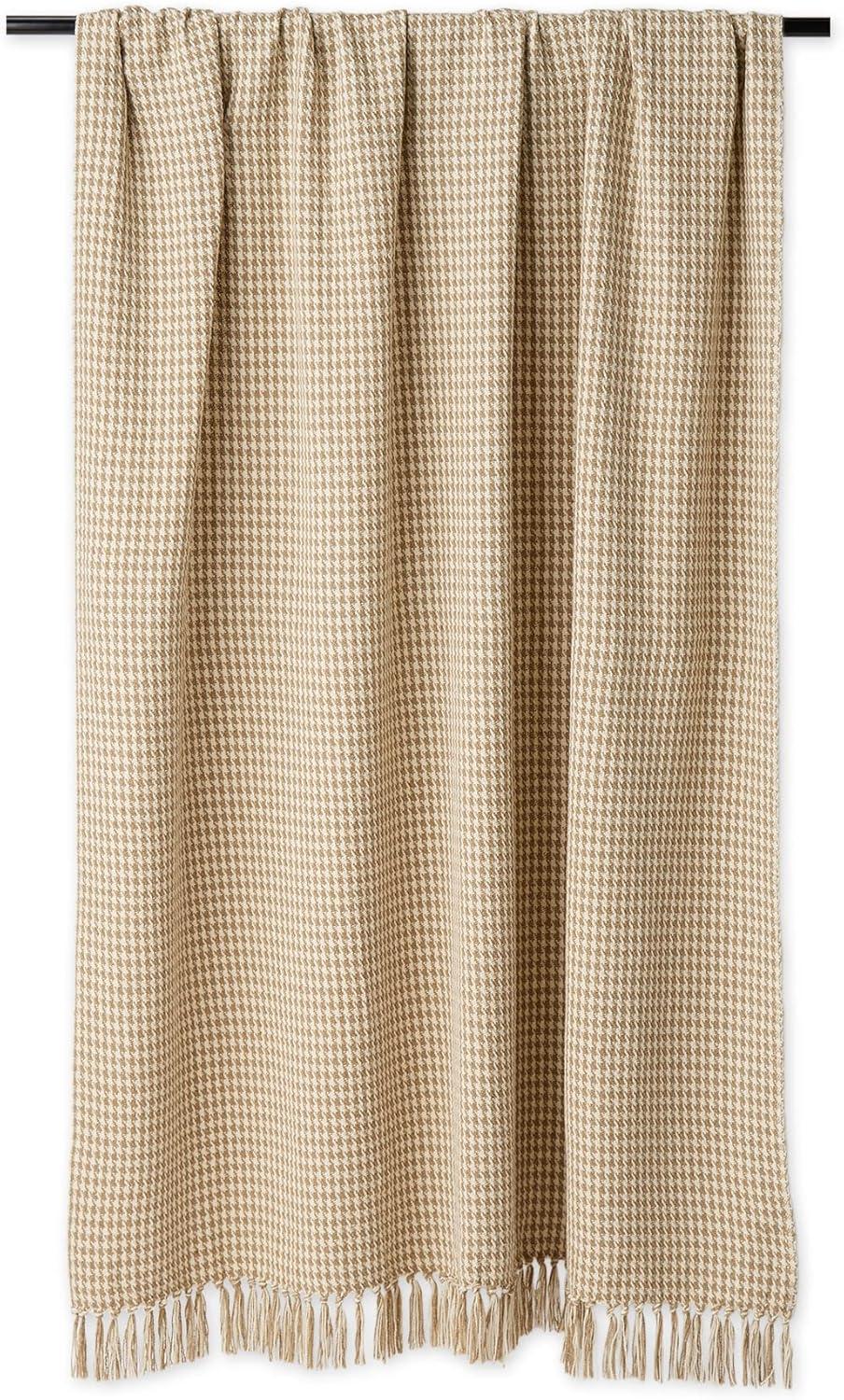 Chic Cotton Sherpa-Lined Throw Blanket 50x60" - Machine Washable