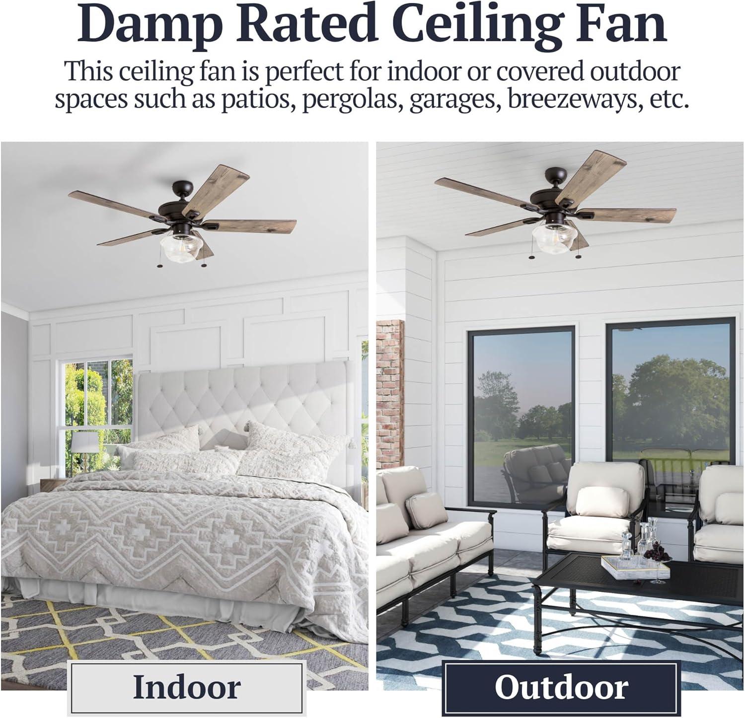 Prominence Home 52" Abner Indoor/Outdoor Bronze Ceiling Fan