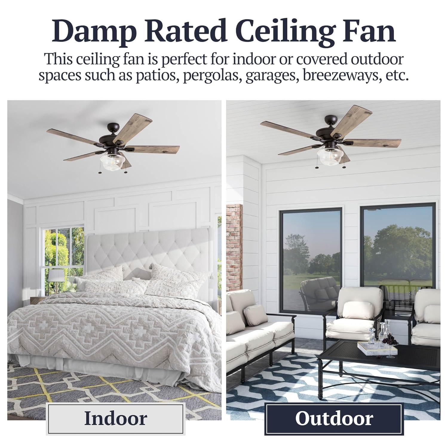 Prominence Home 52" Abner Indoor/Outdoor Bronze Ceiling Fan